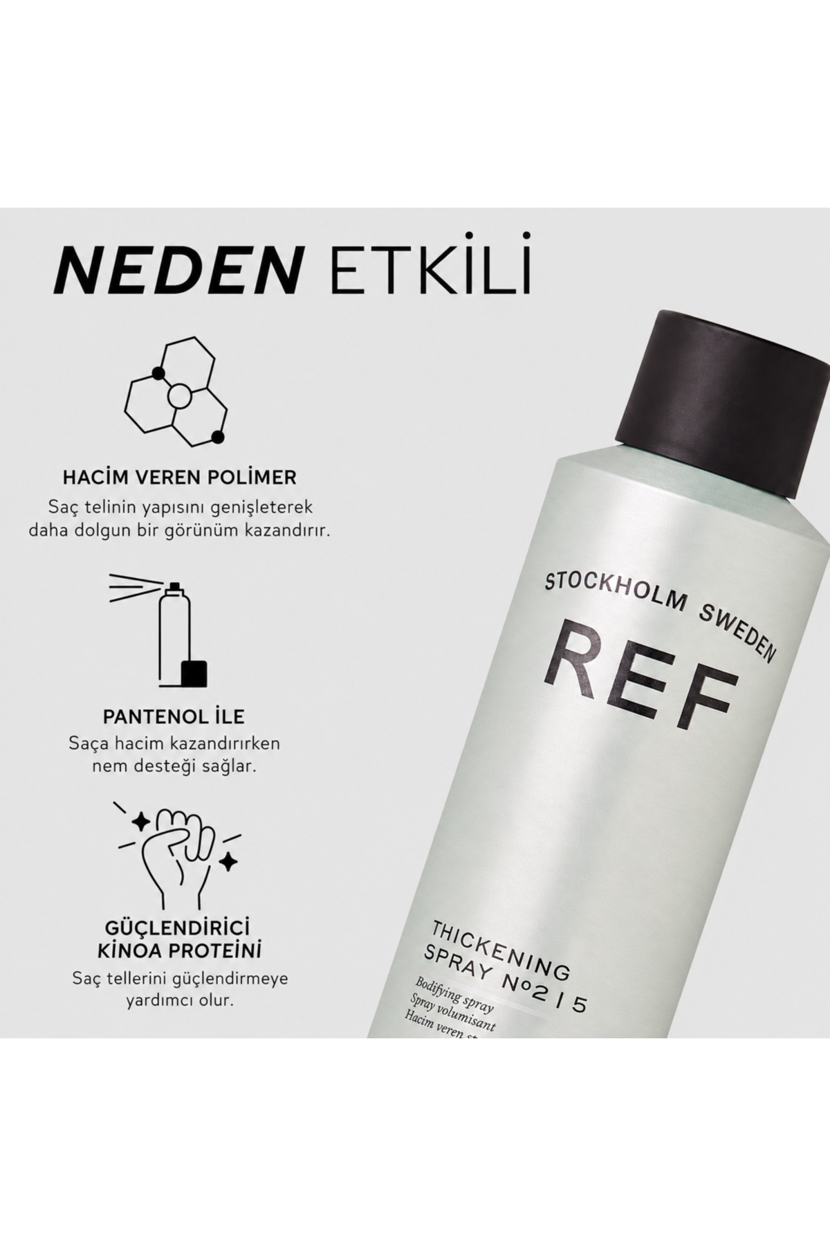 Thıckenıng Spray N°215 300 Ml Ince Telli Saçlar Için Yoğunlaştırıcı Sprey — REF31250 — تصویر 4 از 5