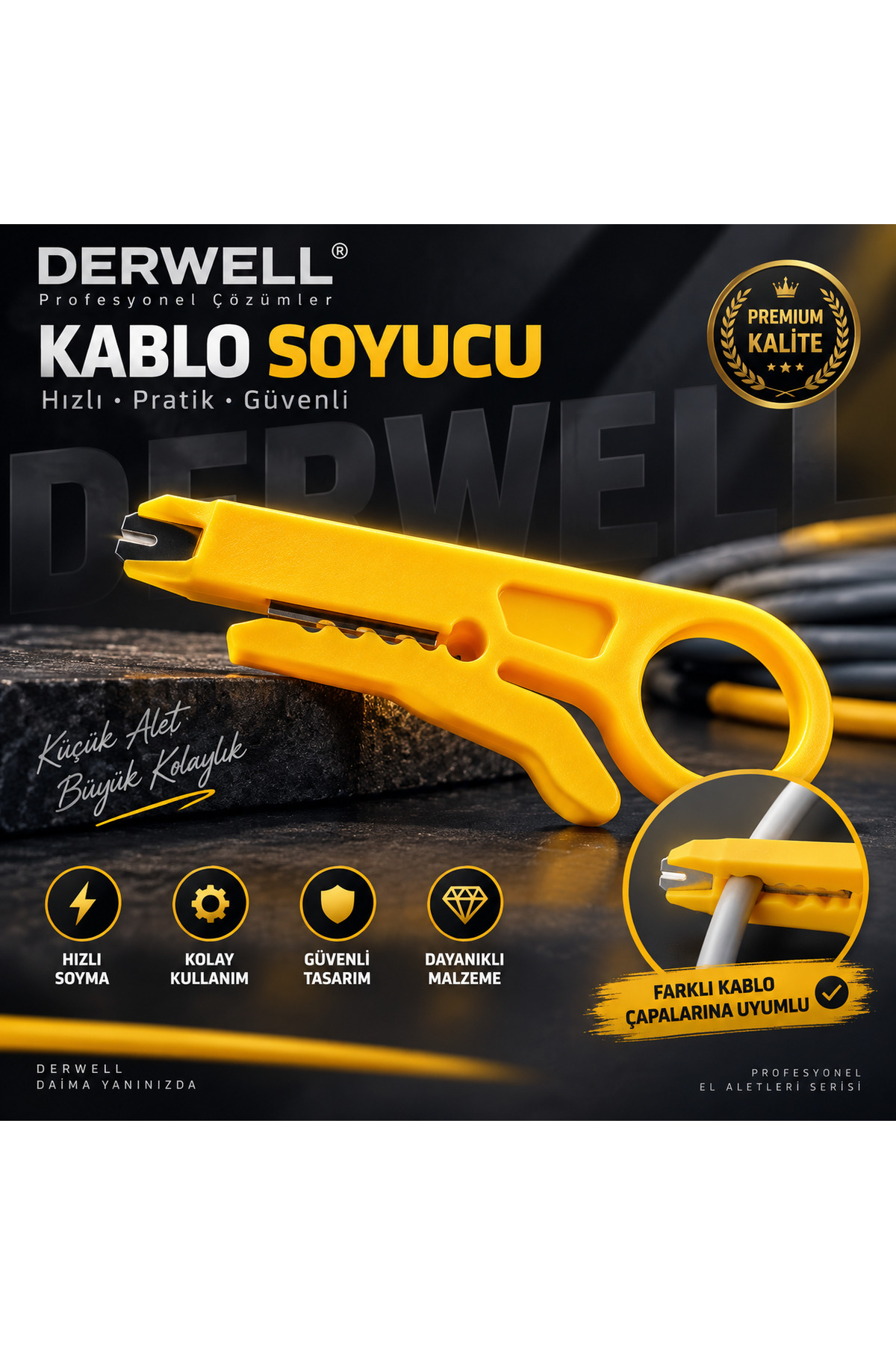 Kablo Soyucu Kep Kep Kablo Soyma Aparatı Krone Bıçağı Stripper Bıçak Crimper Kablo Sıyırıcı
