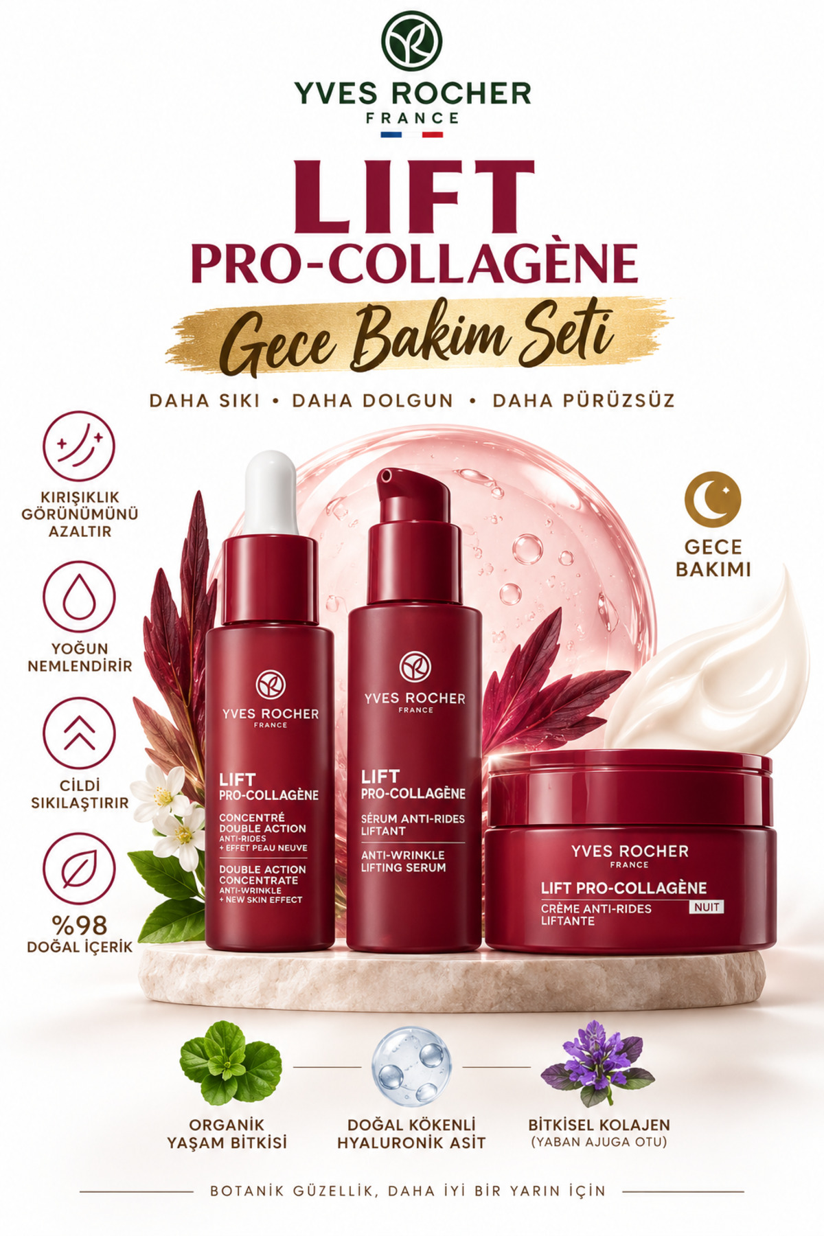 Yves Rocher Dolgunlaştırıcı Serum - Bakuchiol Serum - Yüz Kremi 3