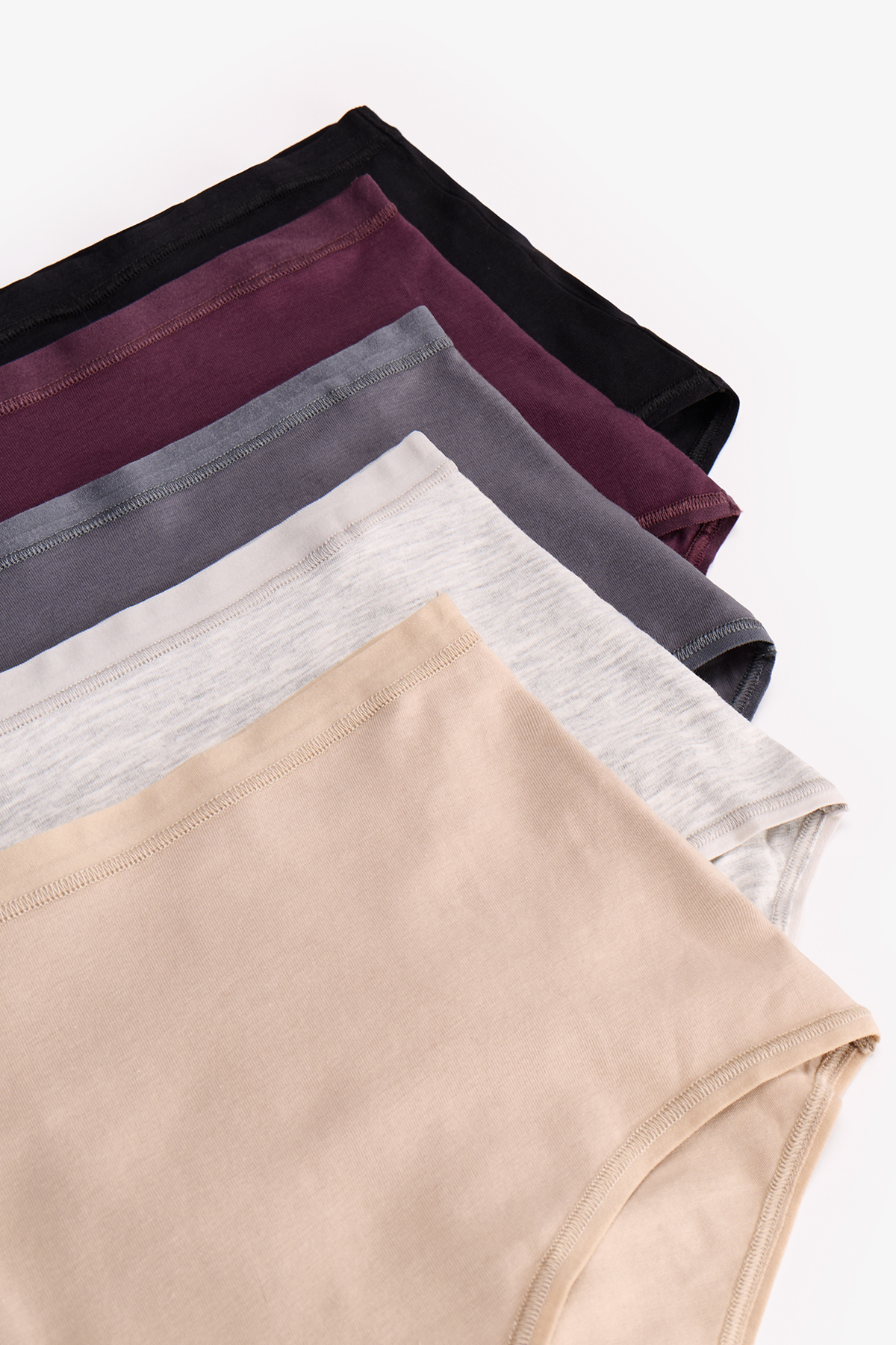 Penti Dark Mauve Yüksek Bel 5'li Slip Külot görsel 6