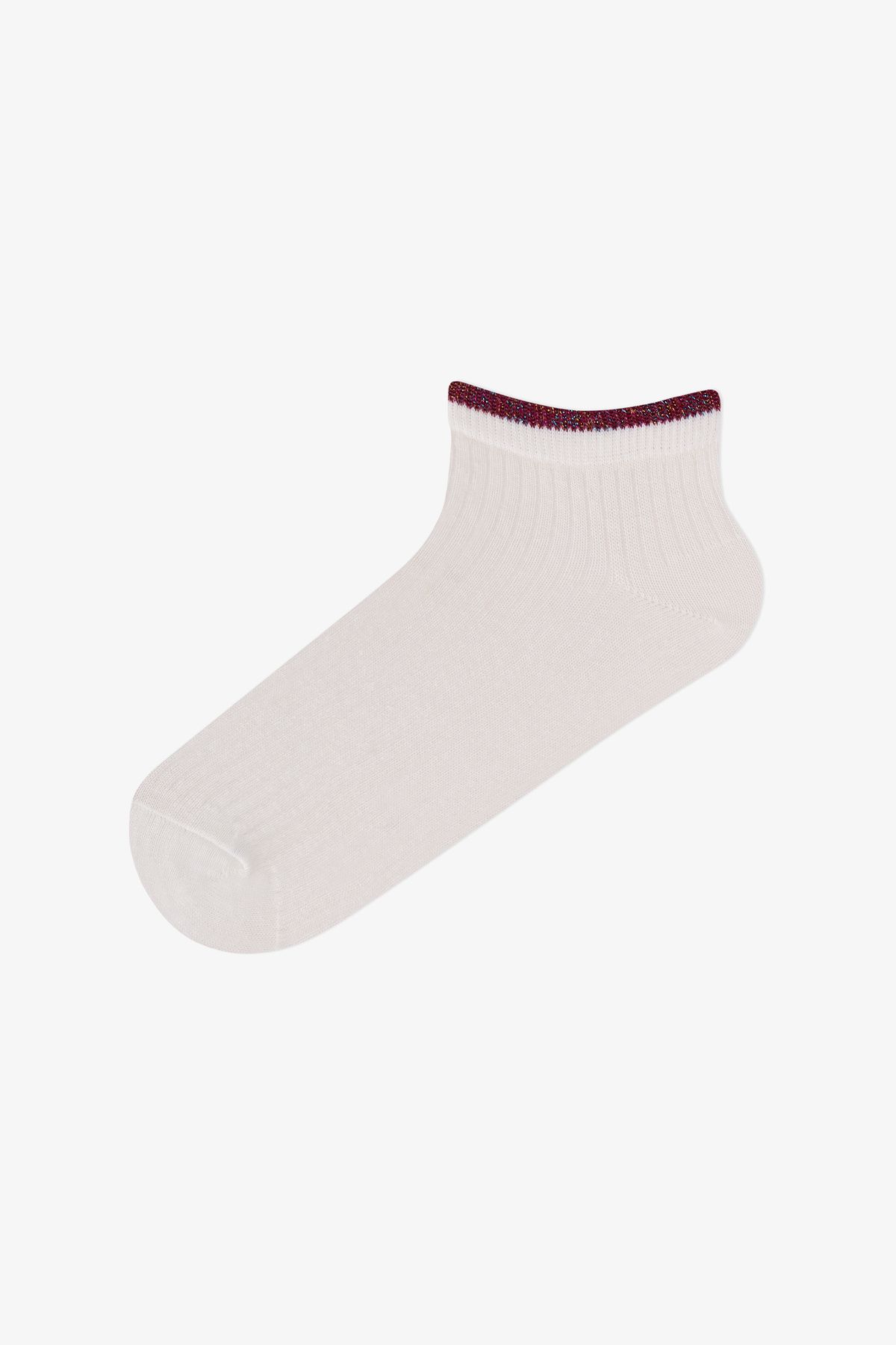 Penti Marsmelov Shimmer Ankle Pamuklu Simli 5 Çift Patik Çorap görsel 5
