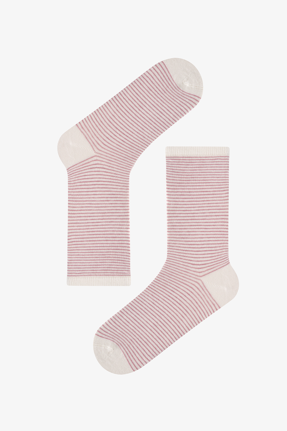 Penti Pembe Bordo Fine Lines Çizgili 5 Çift Soket Çorap görsel 4