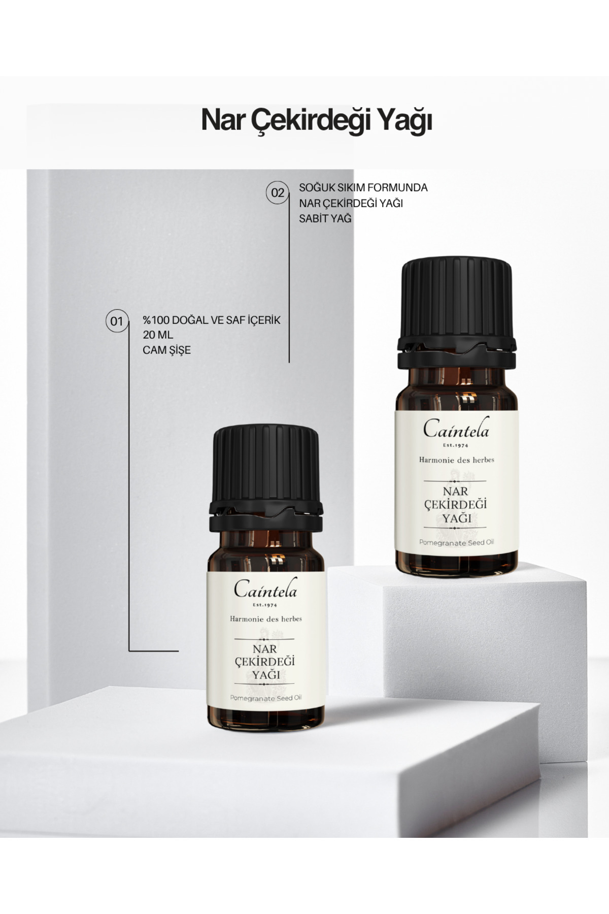 Nar Çekirdeği Yağı 20 ML % 100 Doğal Saf — Ctl118 — تصویر 3 از 3