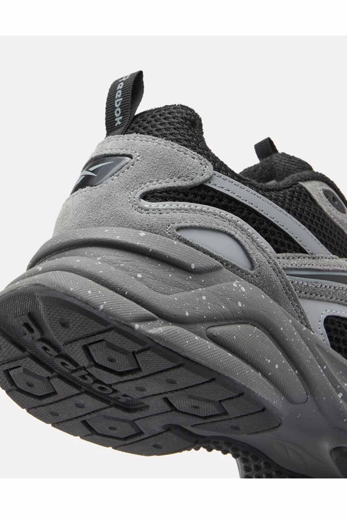Reebok Charge Run Erkek Sneaker Gri Siyah Günlük Spor Ayakkabı Kalın Taban File Detaylı görsel 8