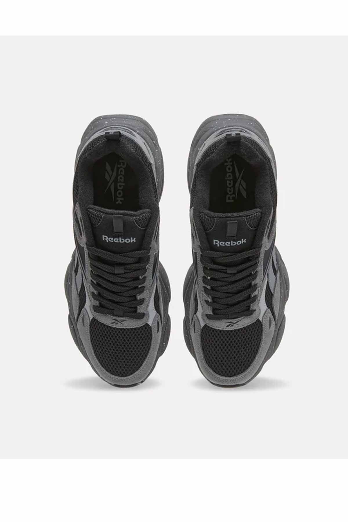 Reebok Charge Run Erkek Sneaker Gri Siyah Günlük Spor Ayakkabı Kalın Taban File Detaylı görsel 4