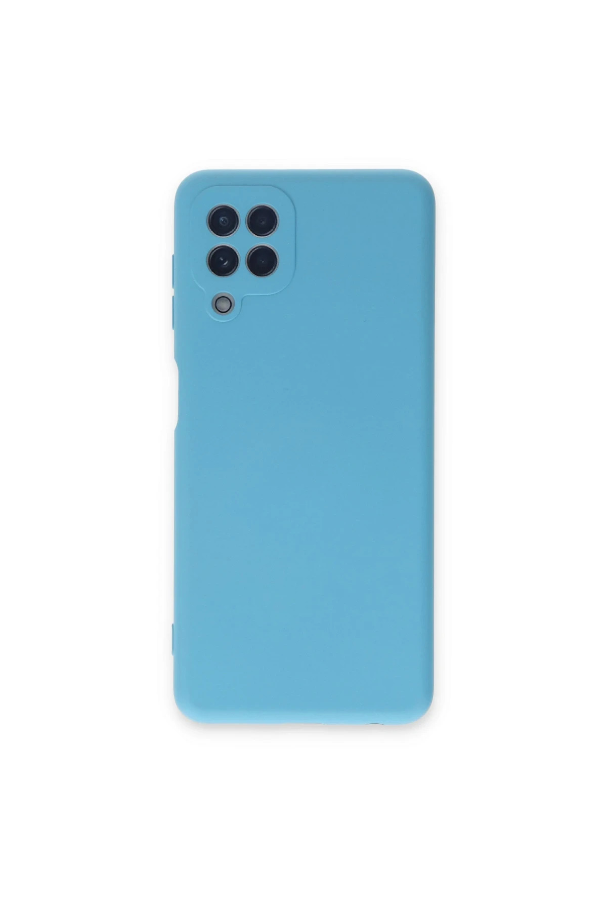 Samsung galaxy a22 kilif nano ici kadife silikon turuncu