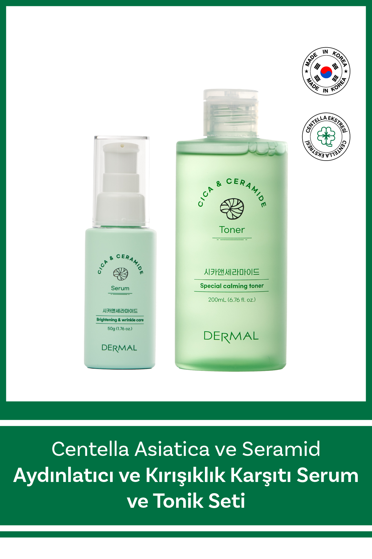Dermal Cıca X Mide Centella Asiatica Özlü Serum ve Tonik — DERMALCİCASET06