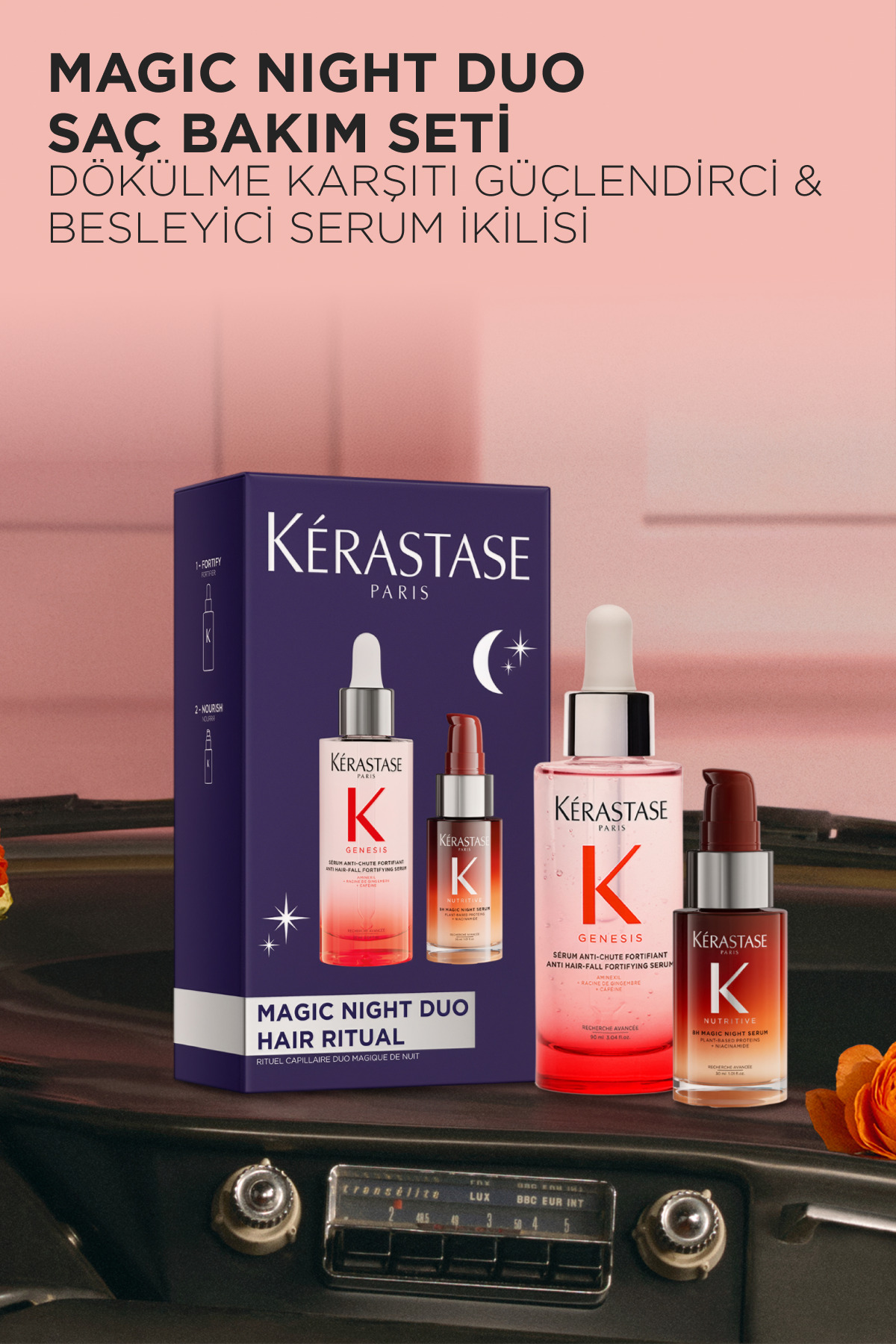 Genesis & Nutritive Magic Night Duo Saç Bakım Seti 120ml — K HERO DUO EU SET — تصویر 3 از 9