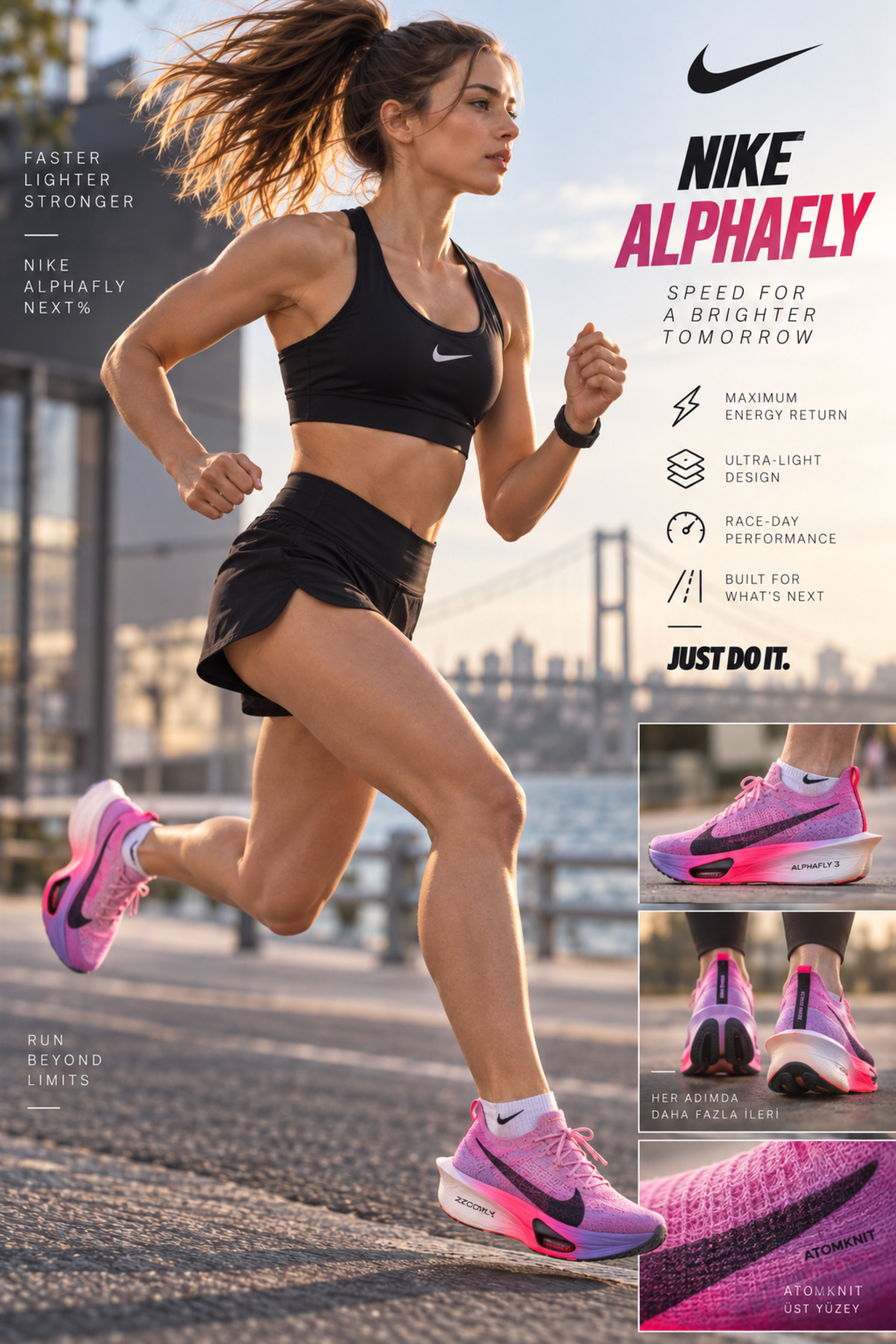 Nike Air Zoom Alphafly Next% 3 Kadın Mor Koşu Ayakkabısı - Fiyatı