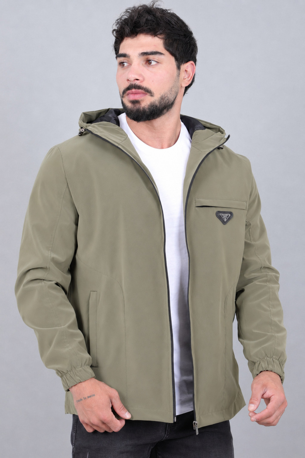 Sabit Kapüşonlu Nova Mevsimlik Mont PLDP 3016_60392 — رنگارنگ
