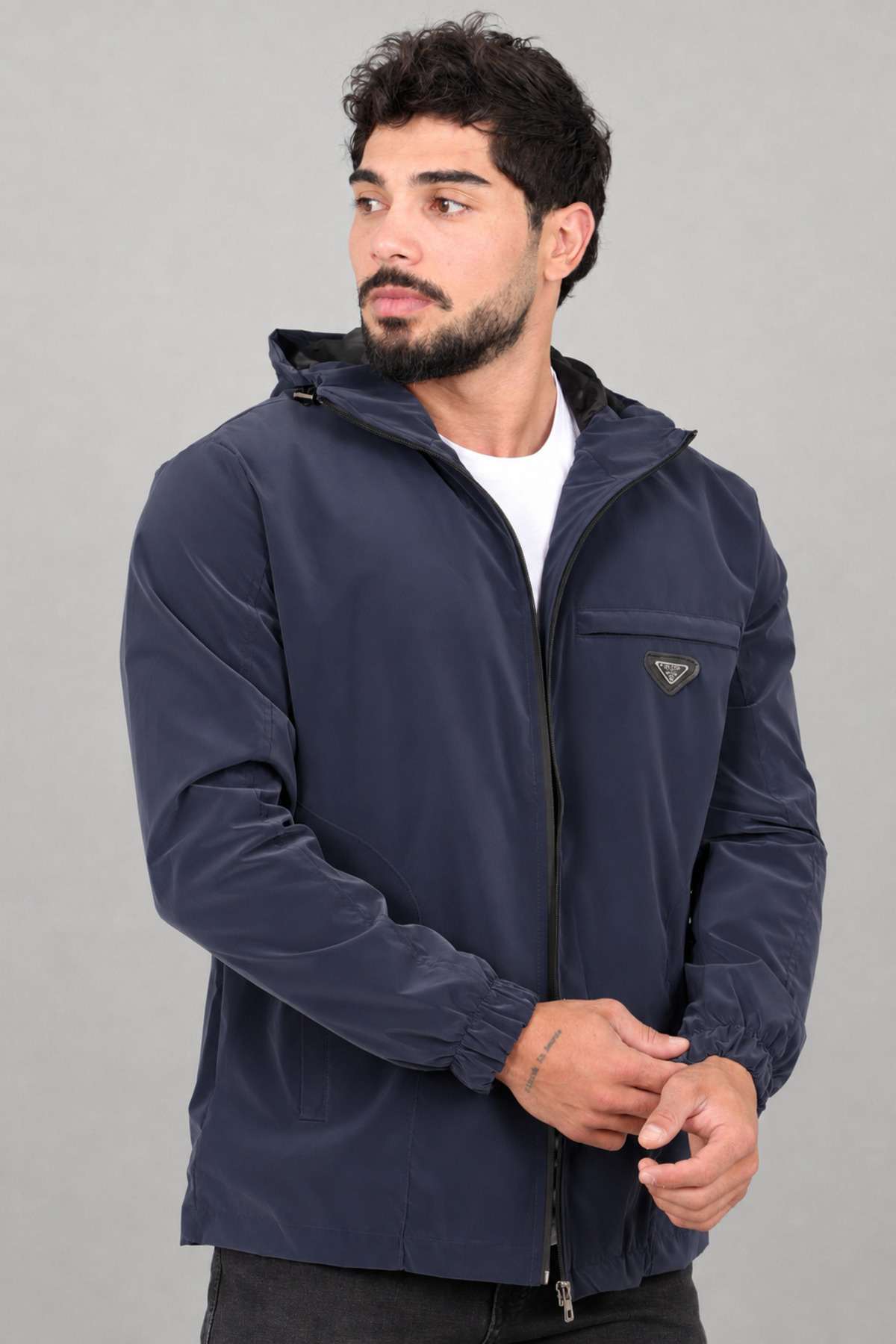 Sabit Kapüşonlu Nova Mevsimlik Mont PLDP 3016_60392 — رنگارنگ