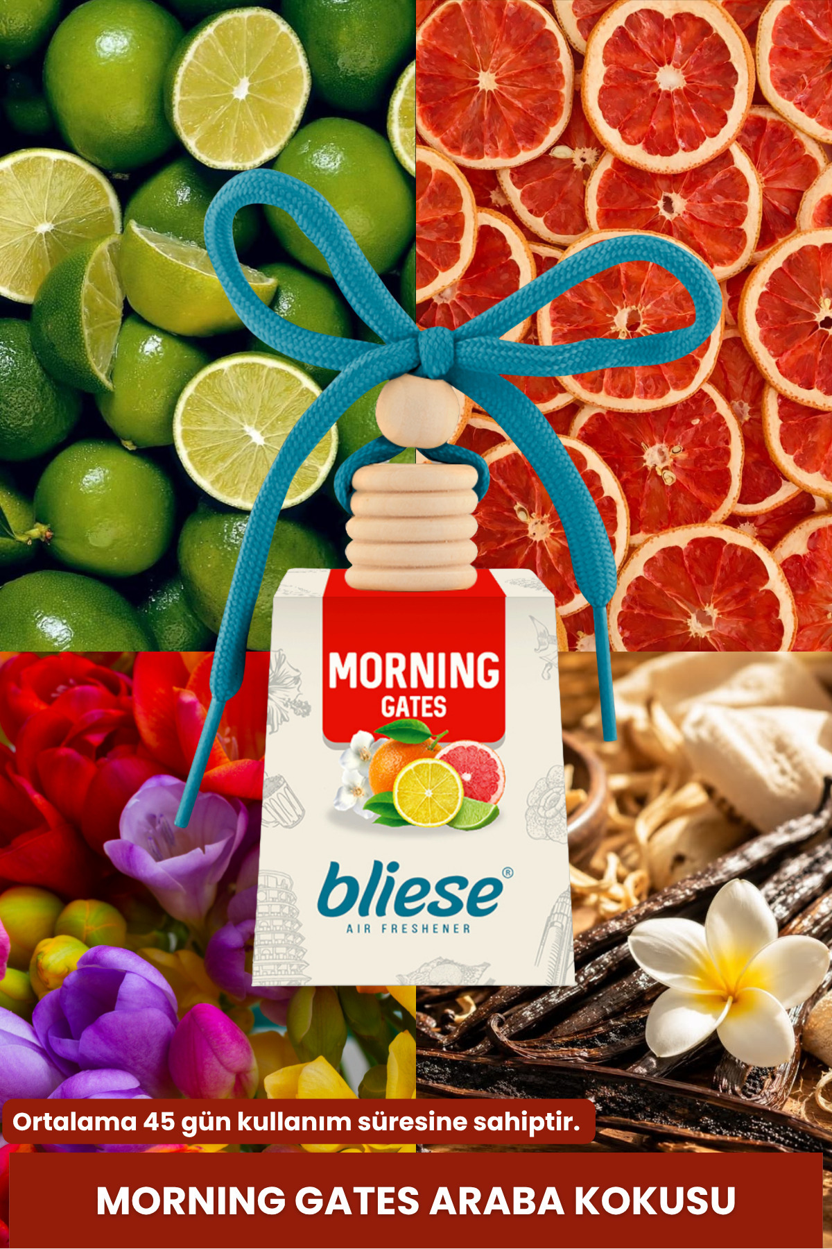 Morning Gates Portakal Limon Oda Ve Oto Araç Kokusu, Araba Kokusu, Oto Kokusu