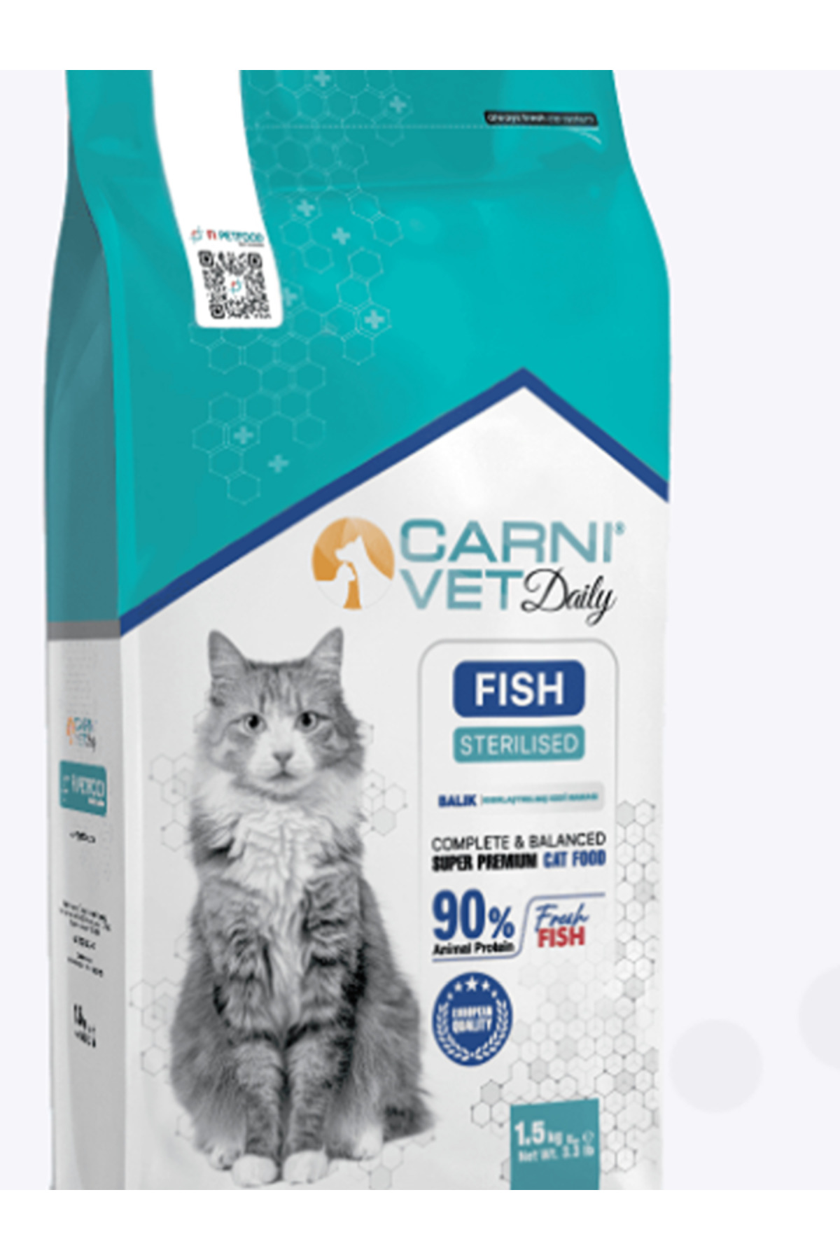 Carnie carni vet daily fish sterilised(kısır) cat 10kg