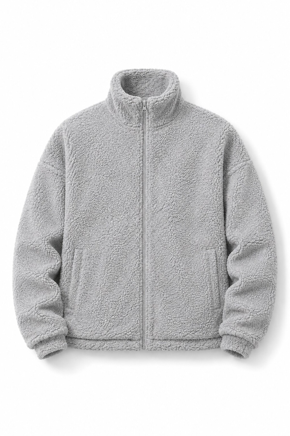 GHASSY CO . Erkek Alaska Regular Peluş Sherpa Kışlık Tam Fermuarlı Polar Sweatshirt — رنگارنگ 869866247