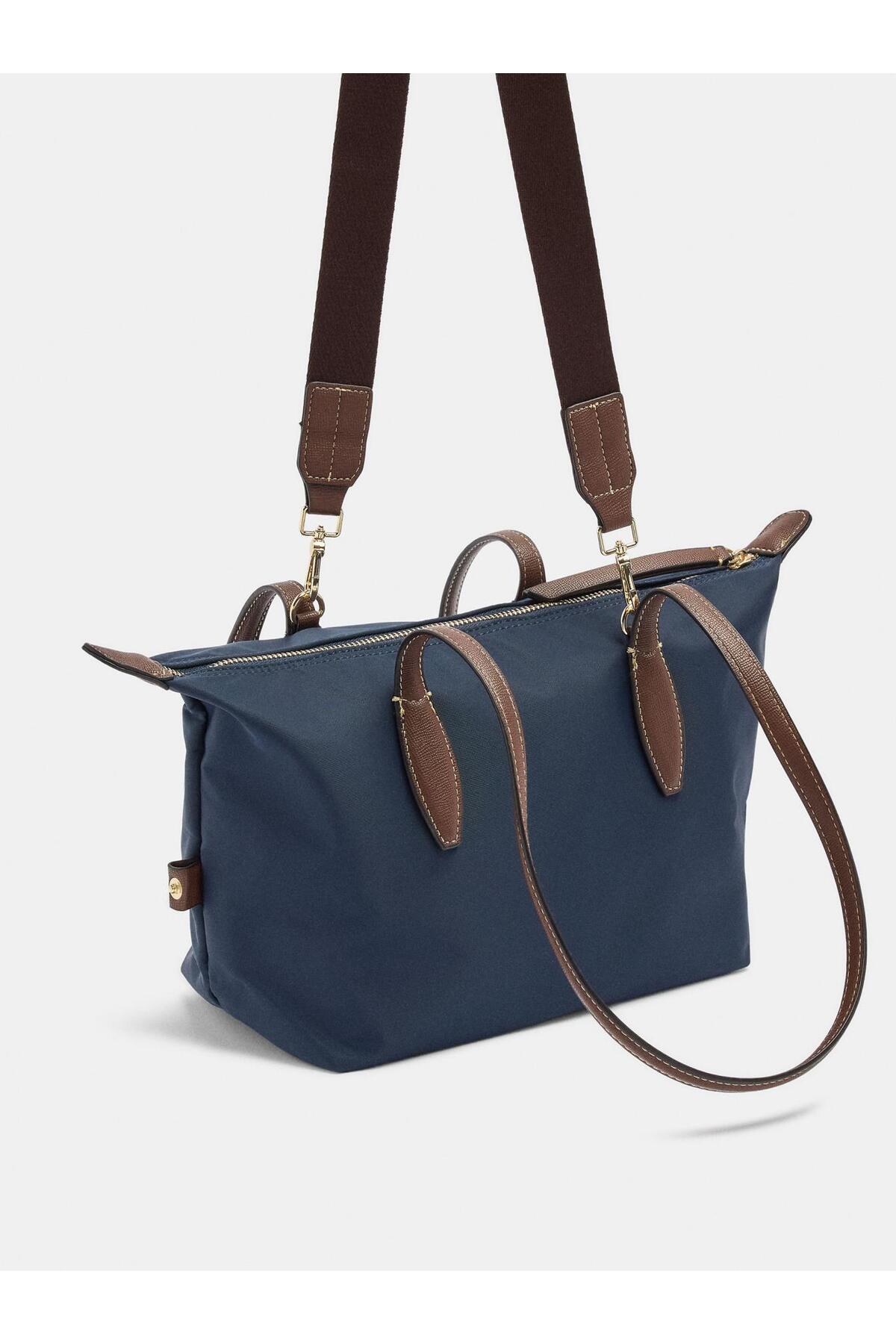 PARFOIS Kadın Charm'lı Teknik Kumaş Shopper Çanta görsel 3
