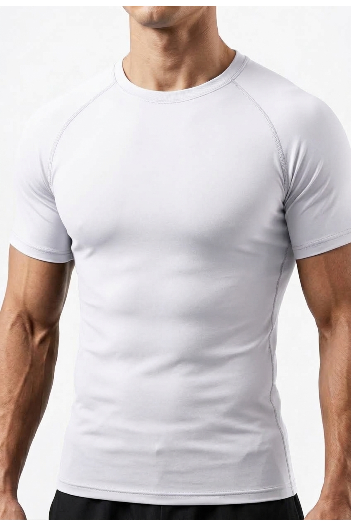 Sapevr Erkek Premium Compression Spor Tişörtü - Hızlı Kuruyan Gym & Fitness Body Tişört ( Raglan Dikişli ) görsel 4