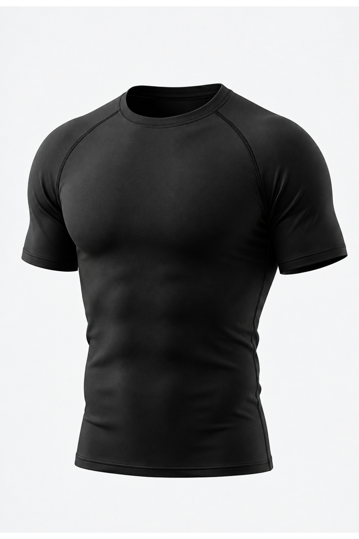 Sapevr Erkek Premium Compression Spor Tişörtü - Hızlı Kuruyan Gym & Fitness Body Tişört ( Raglan Dikişli )