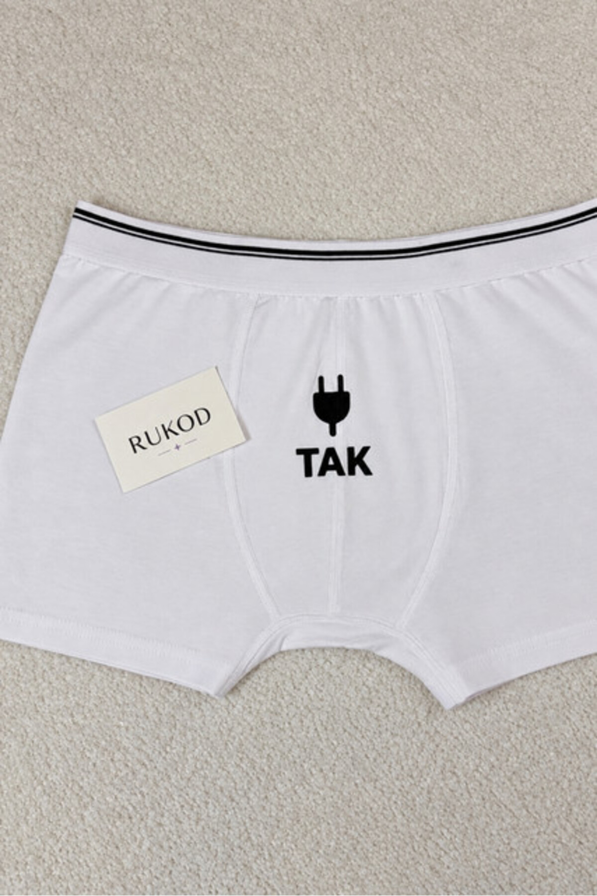 RUKOD Kadın Erkek Sevgili Tak Çalıştır Tanga ve Boxer Çift Çamaşır İç Giyim Kombini 2'li Takım (Kadın Standart, Erkek Seçiniz) görsel 4