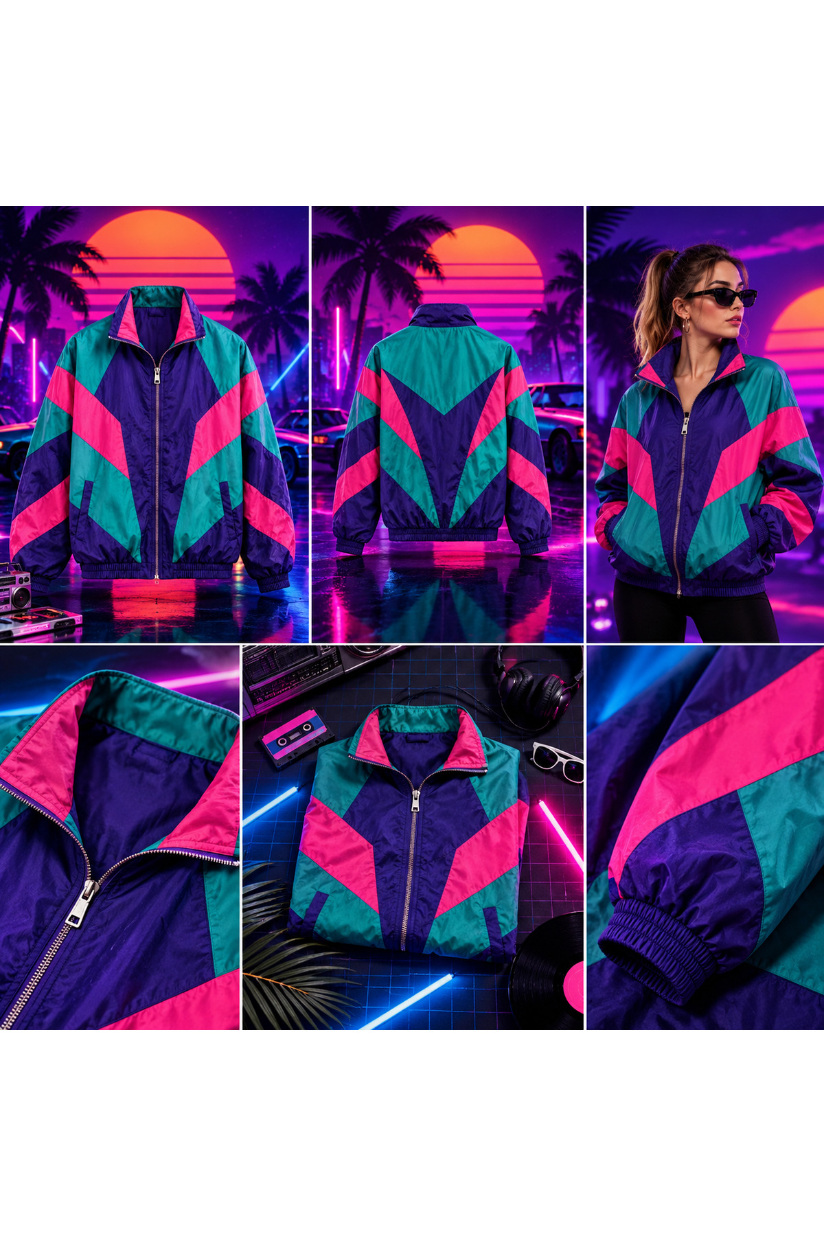 Genel Markalar UNİSEX 80’s Retro bomber ceket