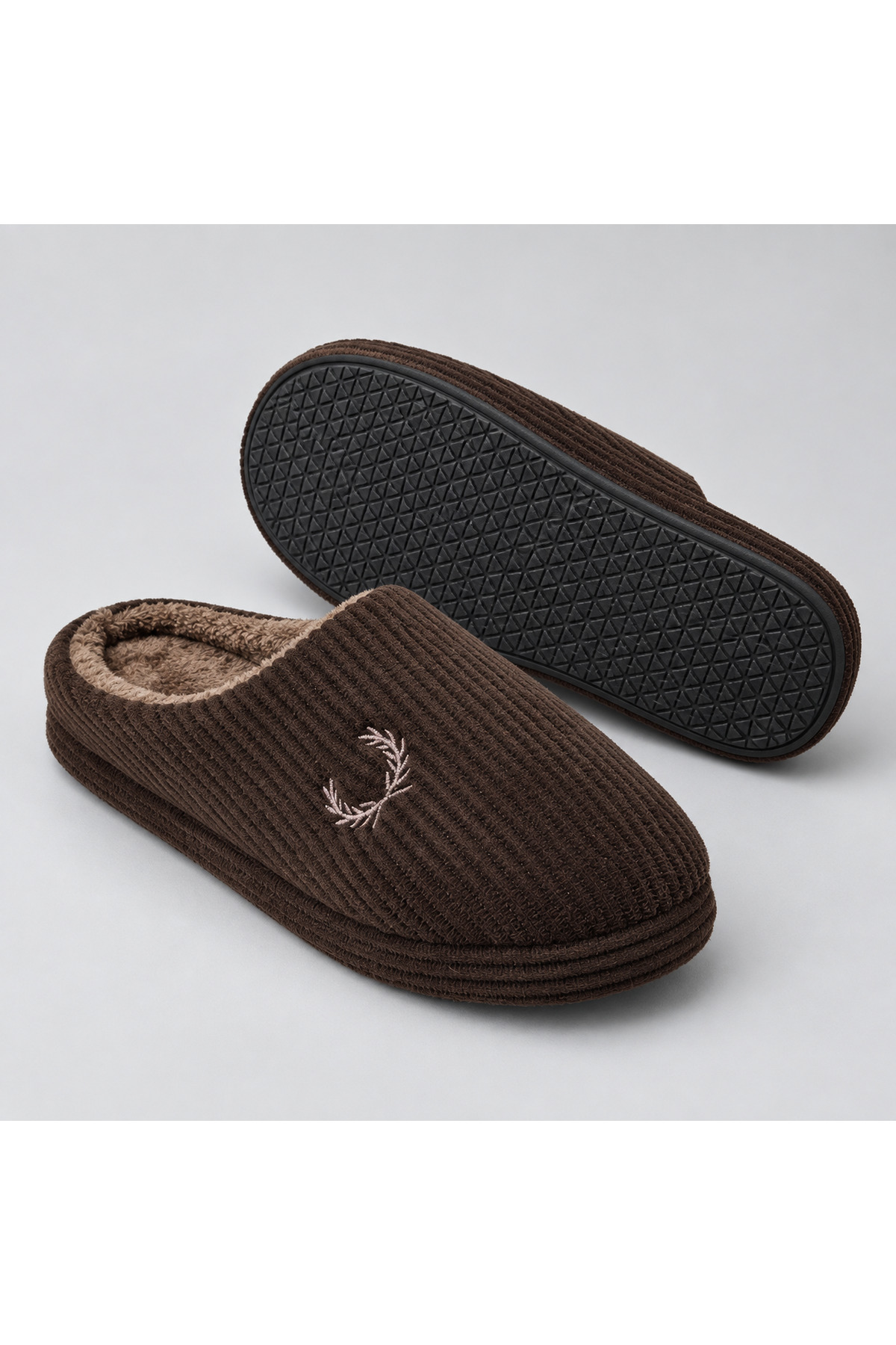 NEWORA Unisex Kışlık Ev Terliği İçi Yumuşak Peluş Fitilli Kumaş Kapalı Burun Günlük Terlik görsel 5