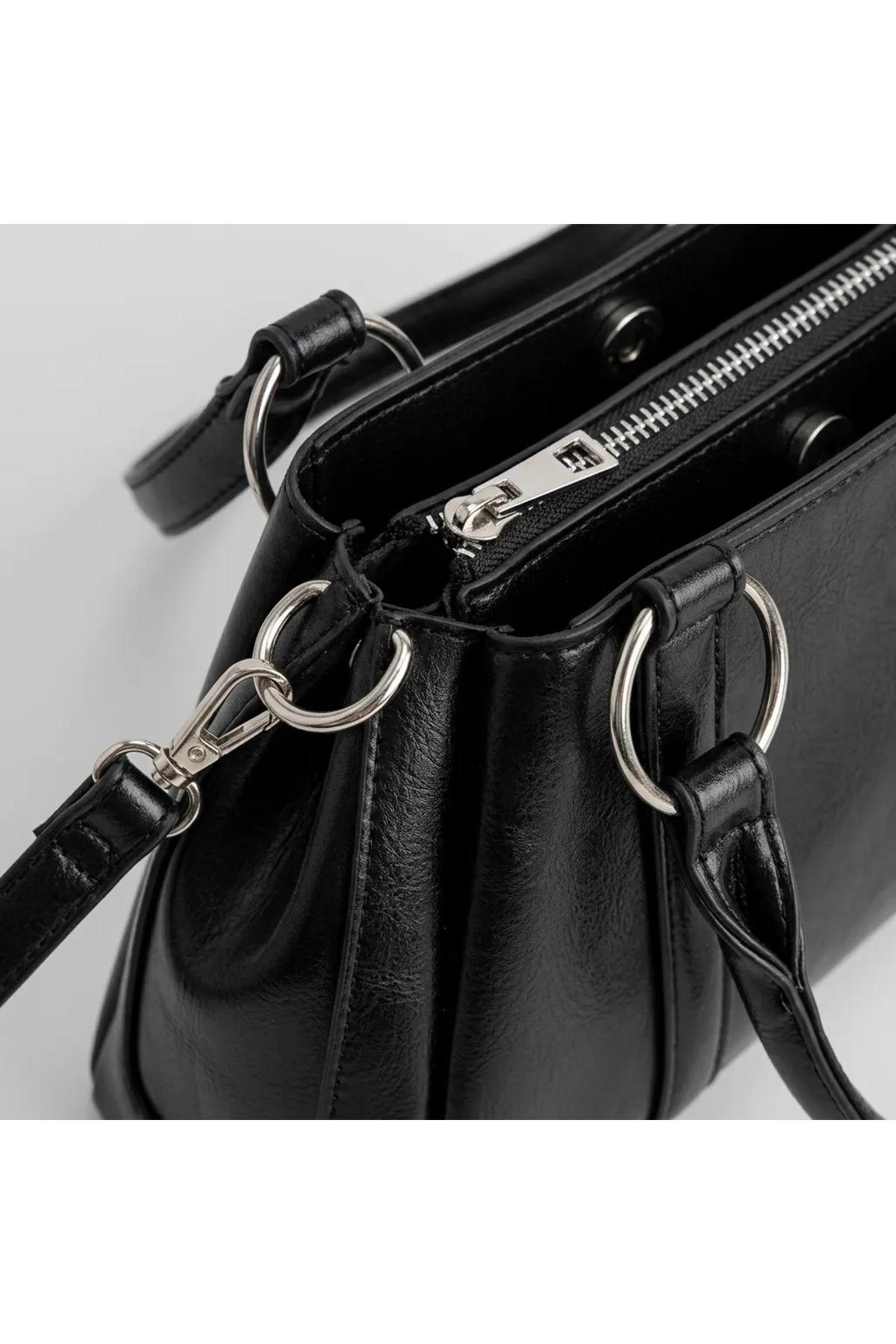 MissBag Çanta Aksesuar MİSSBAG Siyah Kol Çantası görsel 3