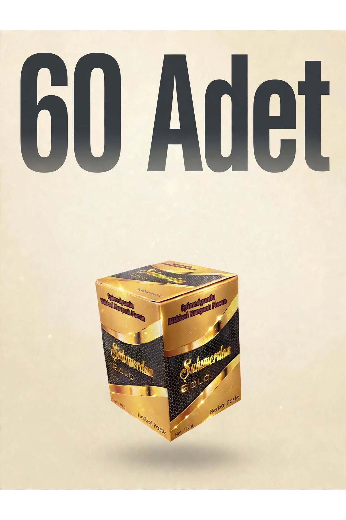Şahmerdan Bitkisel karışımlı ballı kuvvetlendirici macun GOLD 60 adet 240gr (4 koli) — 162825