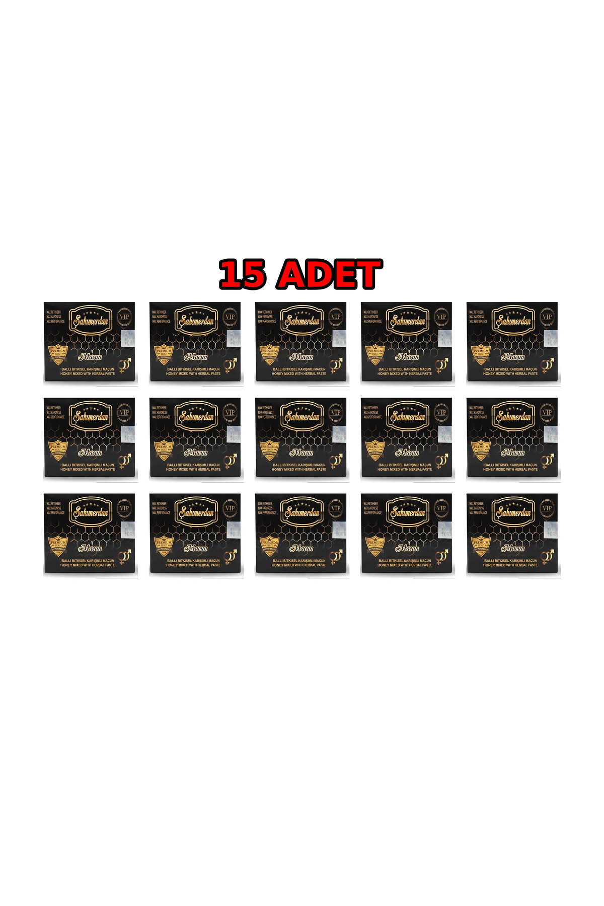 Şahmerdan Bitkisel karışımlı ballı kuvvetlendirici macun stick 15 kutu (15x12 paket) — 1552