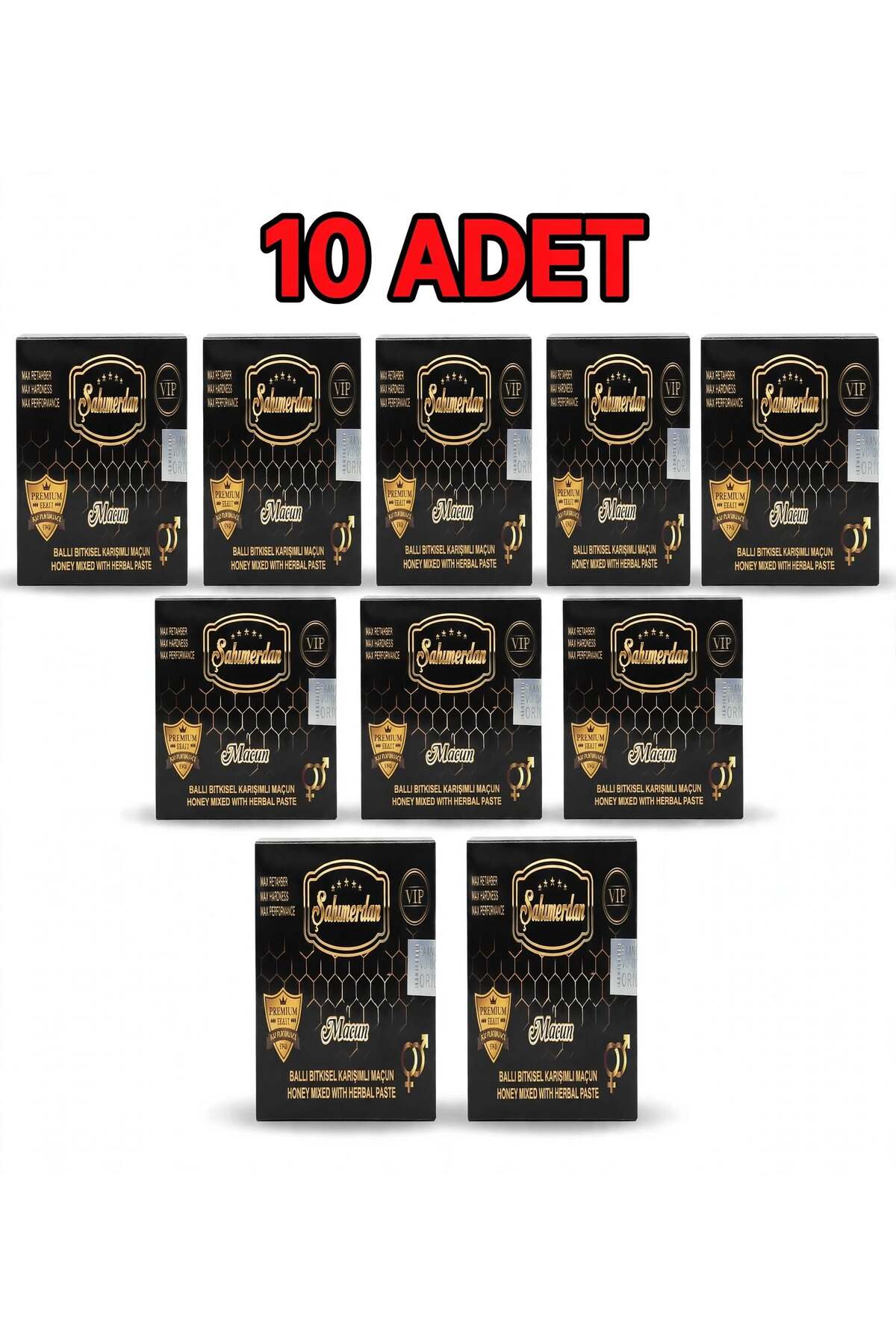 Şahmerdan Bitkisel karışımlı ballı kuvvetlendirici macun stick 10 kutu (10x12 paket) — 1527251