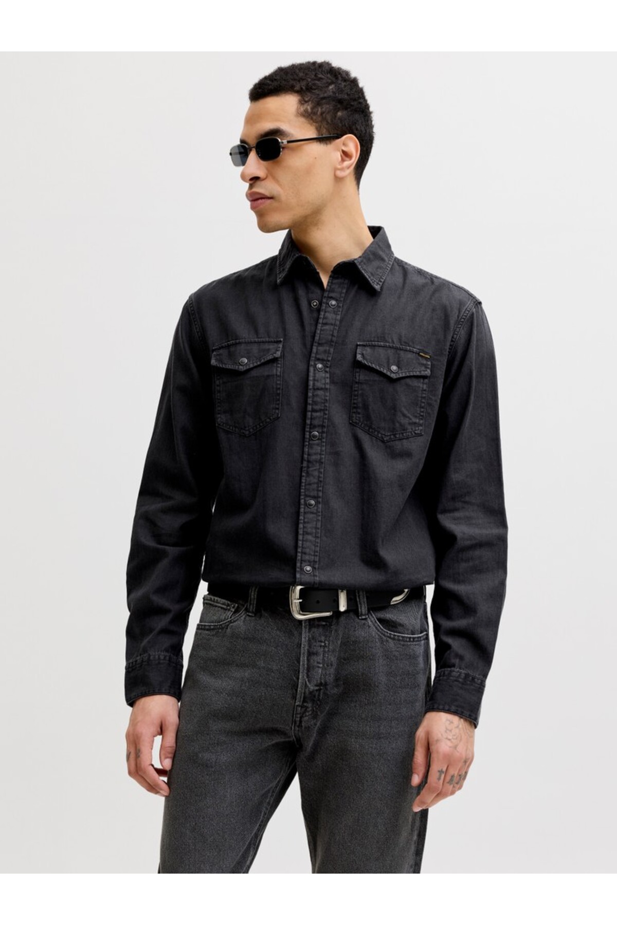 Jack & Jones JJESHERIDAN SHIRT L/S NOOS Black