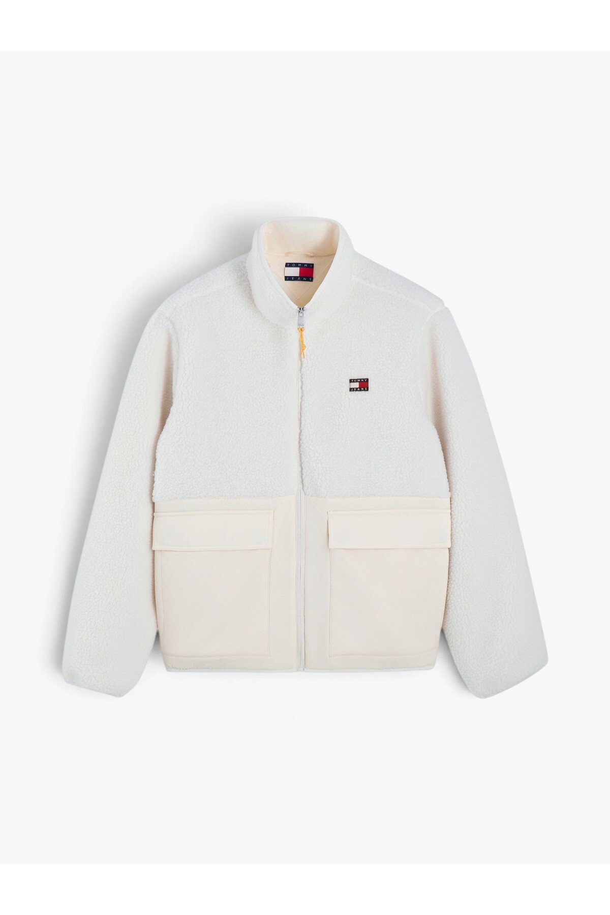 Tommy Hilfiger تامی هیلفیگر TJM ESSENTIAL MIX TEDDY JACKET Erkek Bej Mont - DM0DM23227 — مشکی