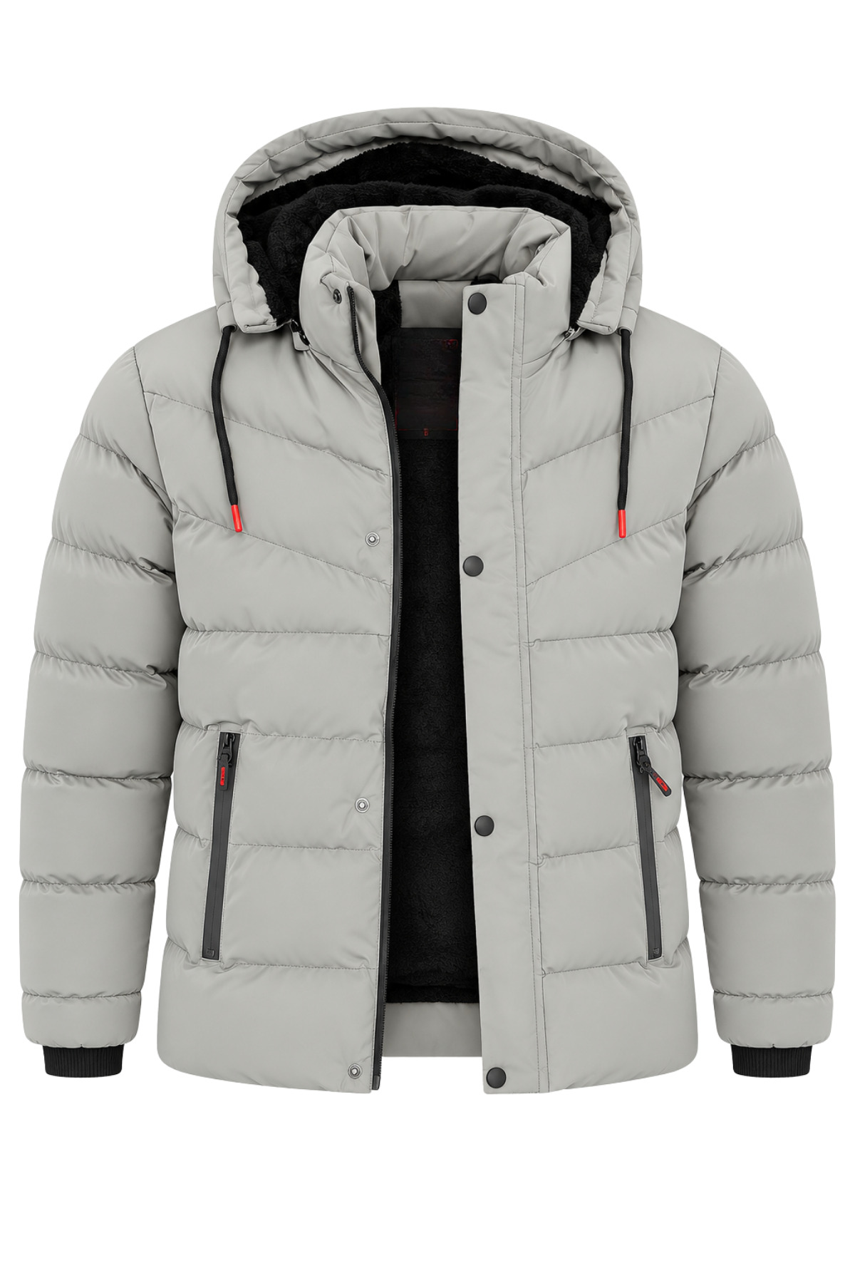 Erkek Krem Erkek Outdoor Su Geçirmez Kapüşonlu Kışlık Kaban – Rüzgar ve Yağmura Dayanıklı Mont & Kaban