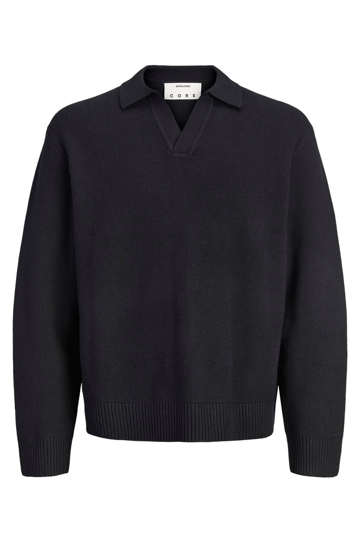 تاپ پولو بافتنی یقه باز گشاد مردانه - Legacy جک اند جونز پلیور Jack & Jones