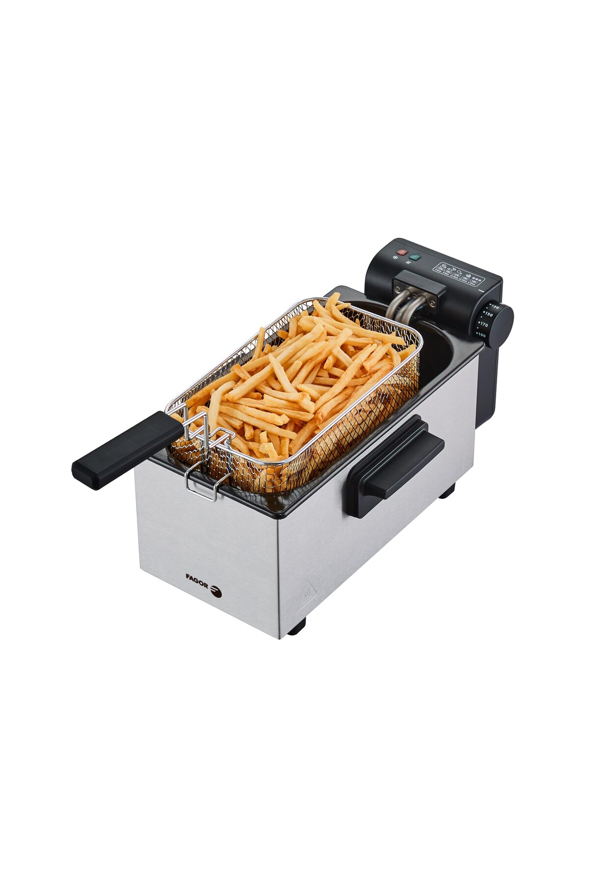 OEM Fagor elektrikli fritöz EasyFry, 2000 W, kapasite 3 l, 190 °C'ye kadar sıcaklık kontrolü Airfryer
