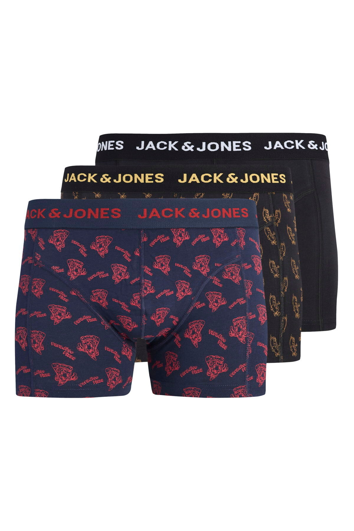 شورت بوکسور مردانه بسته ۳ عددی - لوگو جک اند جونز باکسر Jack & Jones