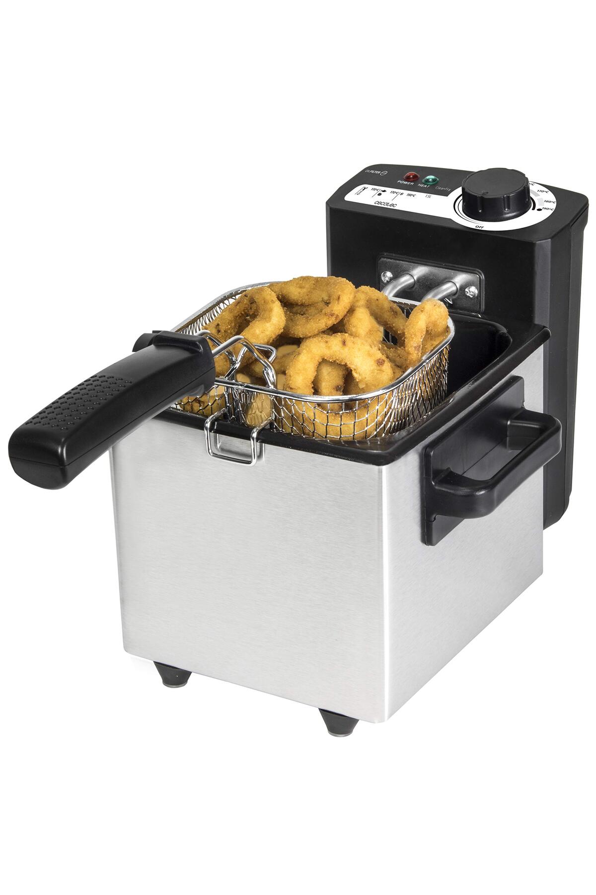 CECOTEC fritöz CleanFry - 1,5-3L, 190ªC'ye kadar sıcaklık, 1,5L Airfryer