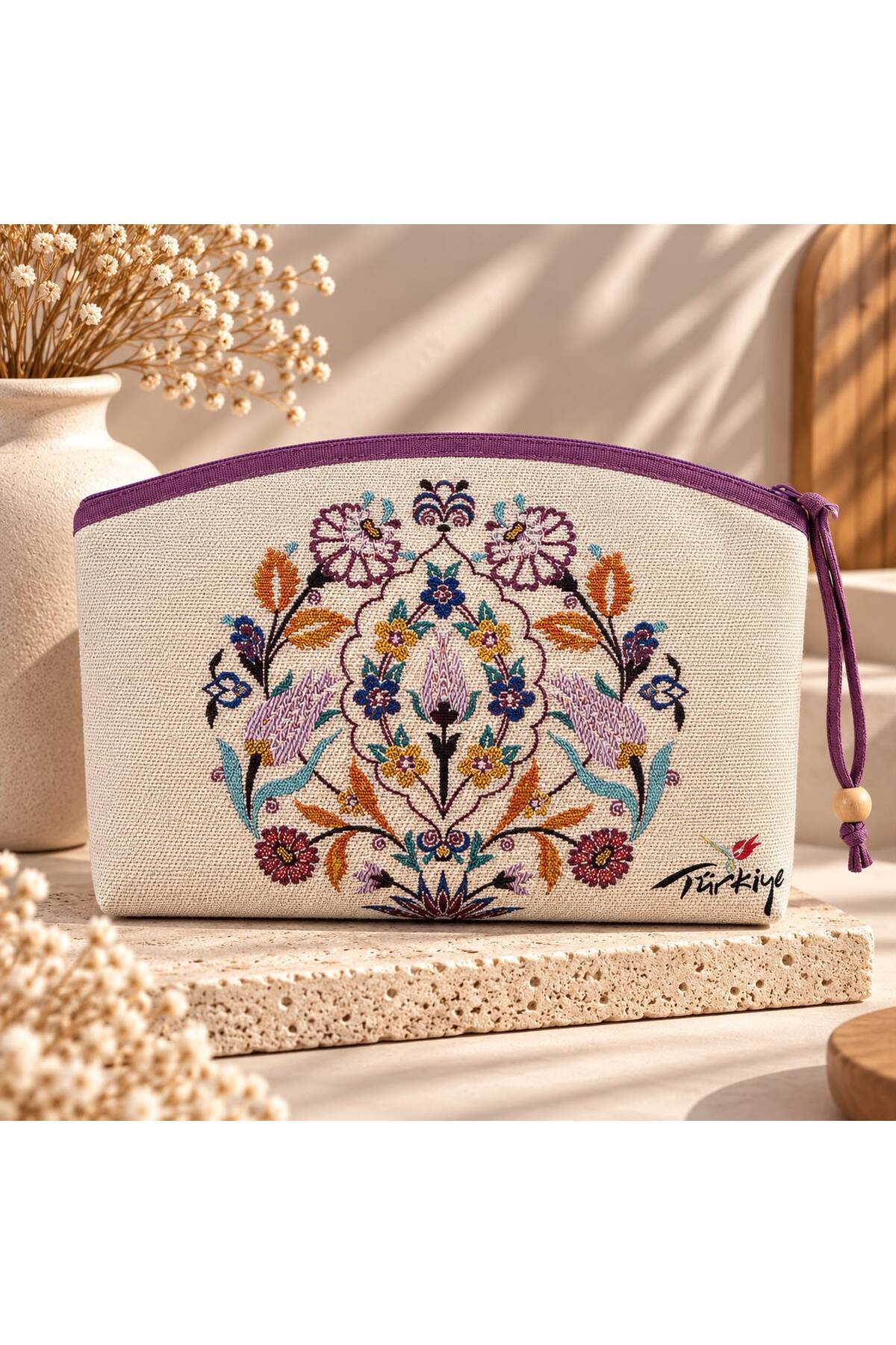 ECHARMES KADIN CLUTCH ETNİK ÇİÇEK DESEN