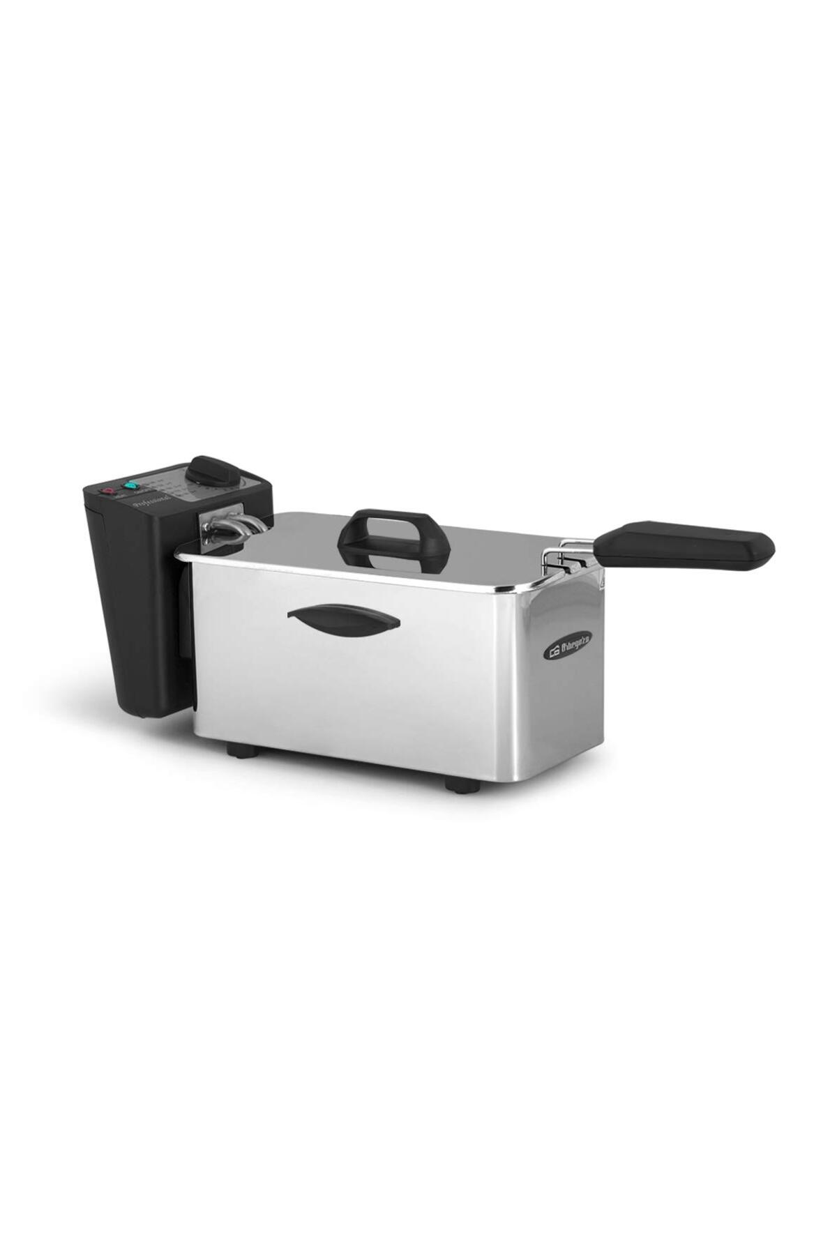 ORBEGOZO FDR 25 - Profesyonel fritöz, 2,5 litre, ayarlanabilir termostat, ışık göstergeleri Airfryer