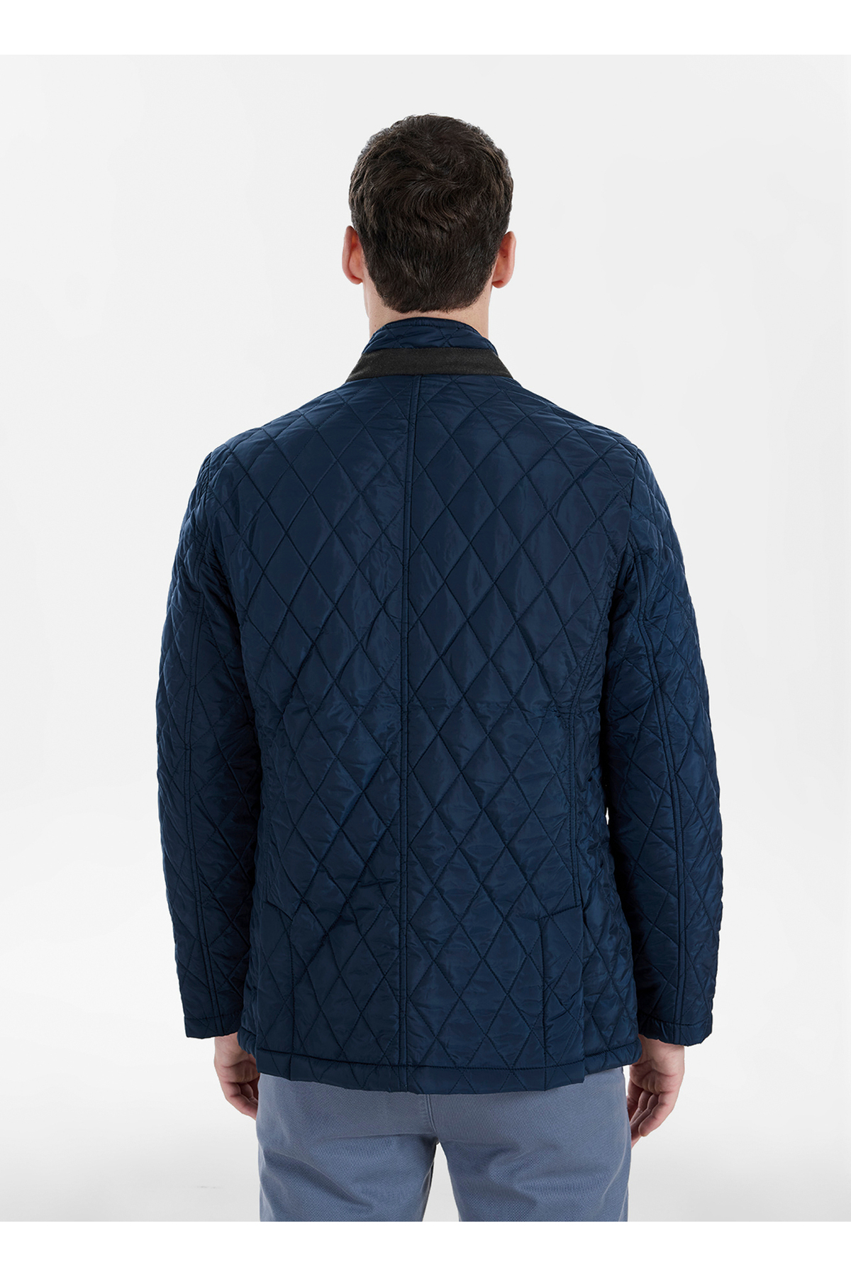 ALTINYILDIZ CLASSICS Lacivert Erkek Dik Yaka Palto ACE010271018 görsel 5