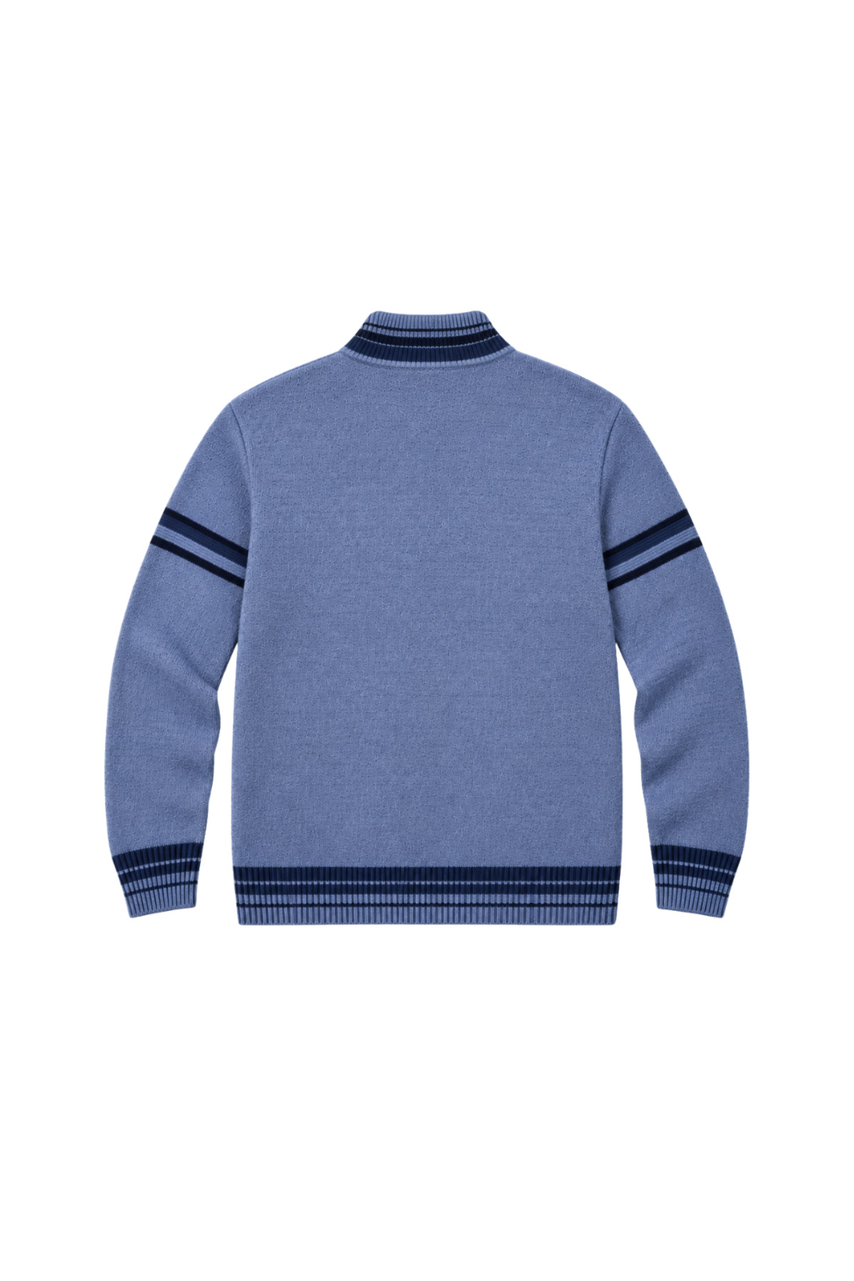 BattalModa Erkek Büyük Beden Havacı Desenli Cepli Triko Hırka 3XL-4XL-5XL-6XL görsel 5