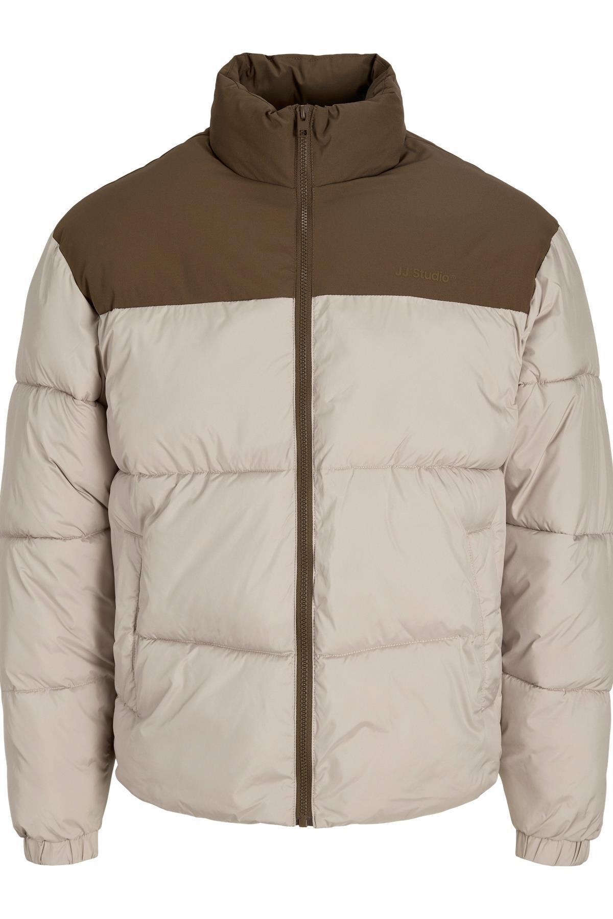 کاپشن پفی یقه ایستاده مردانه JJRAZE، راحت و غیررسمی جک اند جونز کاپشن Jack & Jones