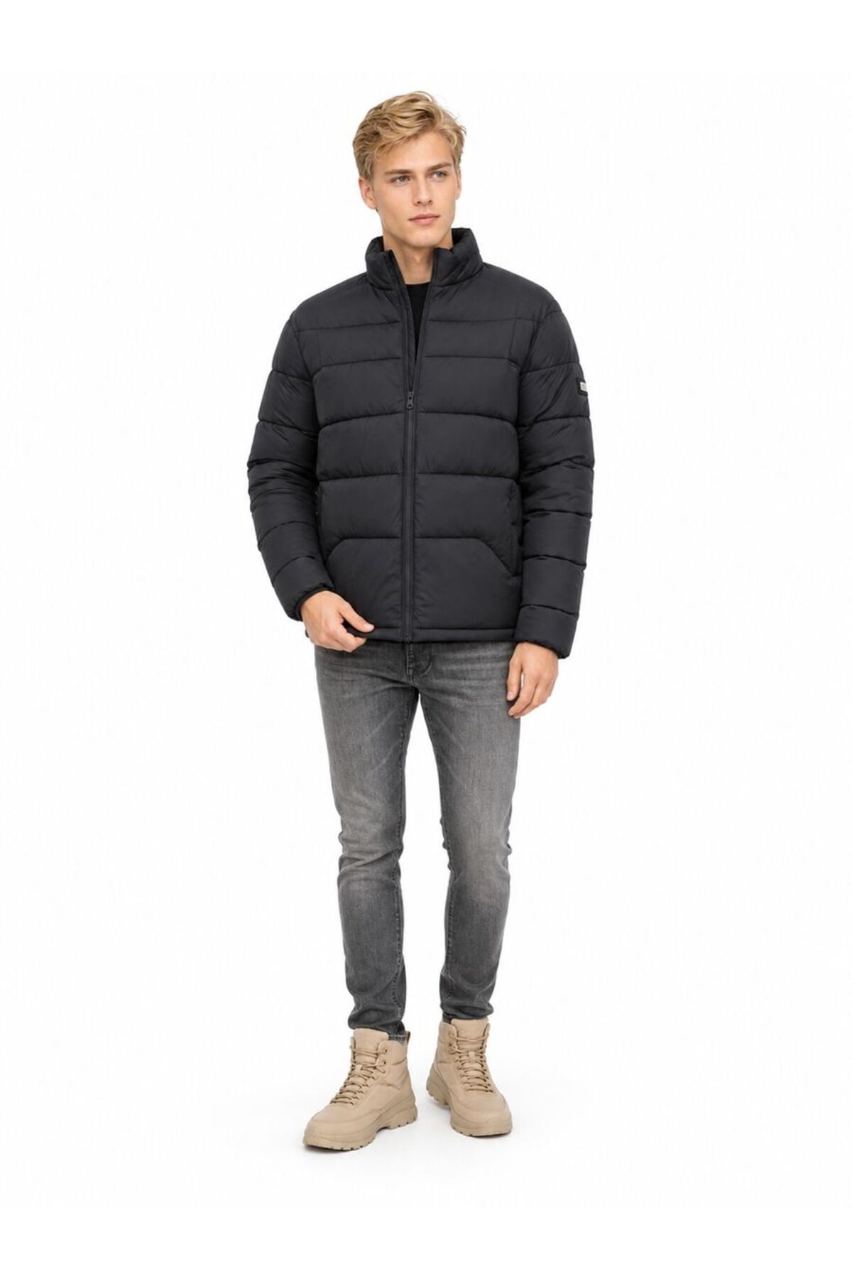 Regular Fit Erkek Mont — مشکی LF2043708_Q1.V1 — تصویر 3 از 7