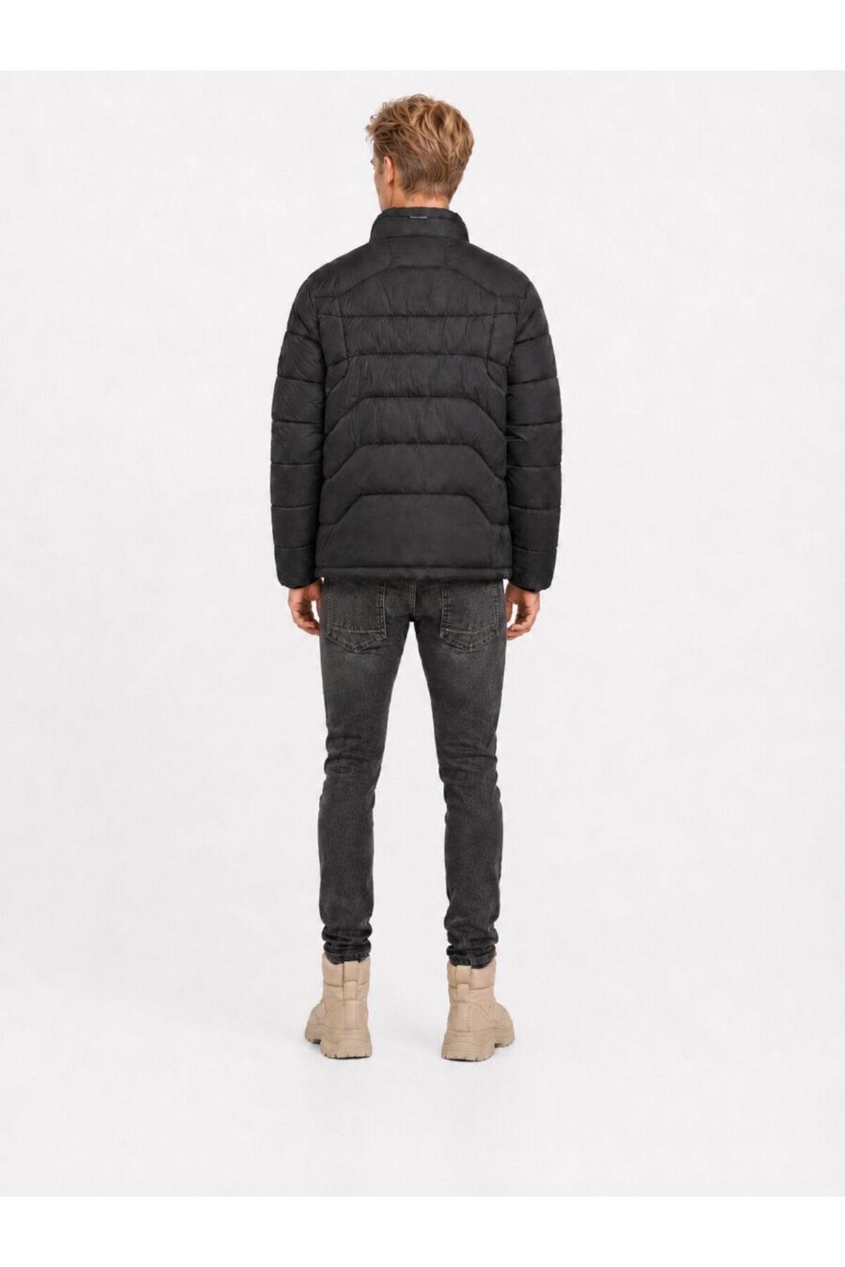 Regular Fit Erkek Mont — مشکی LF2043708_Q1.V1 — تصویر 6 از 7