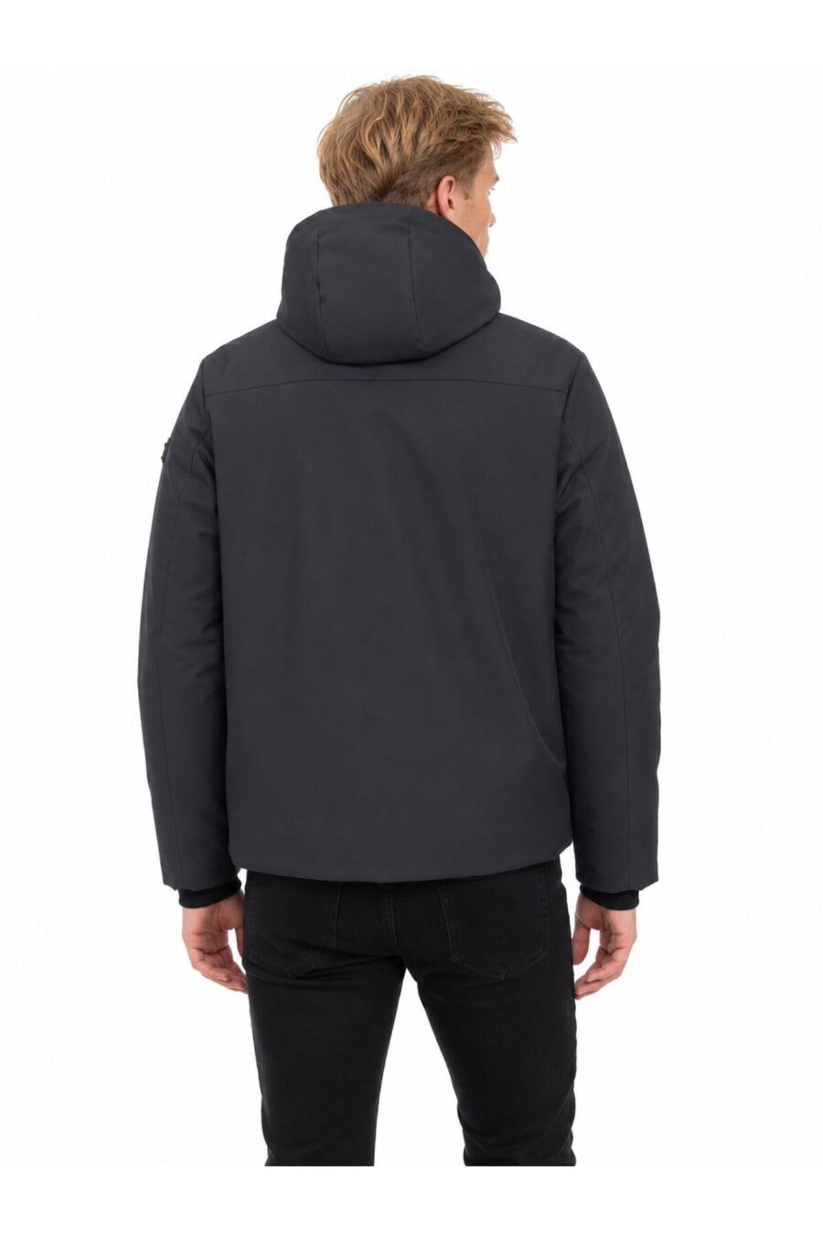 Regular Fit Erkek Mont — مشکی LF2043837_Q1.V1 — تصویر 6 از 7