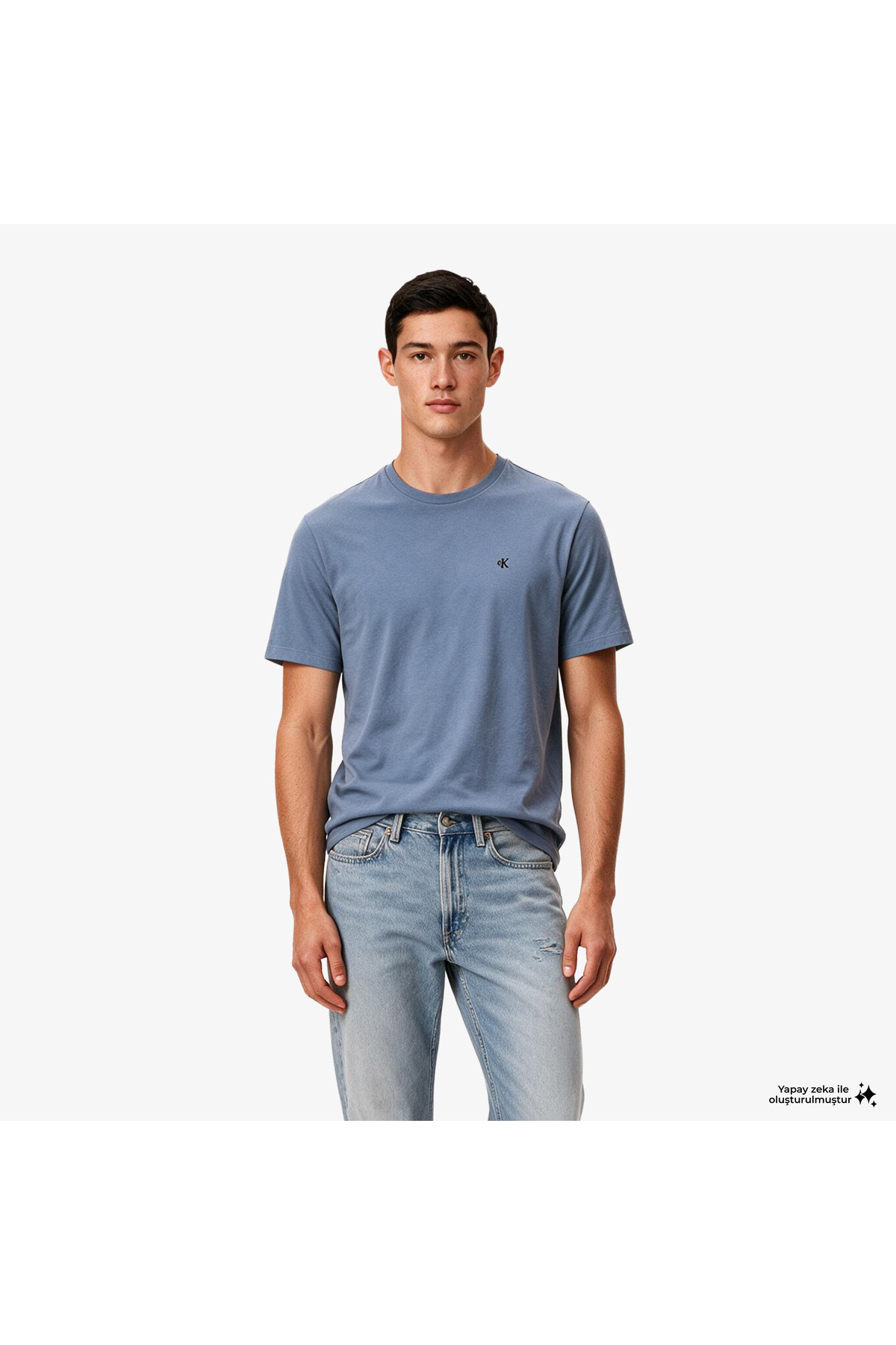 Calvin Klein Classic Monogram Men's Blue T-Shirt