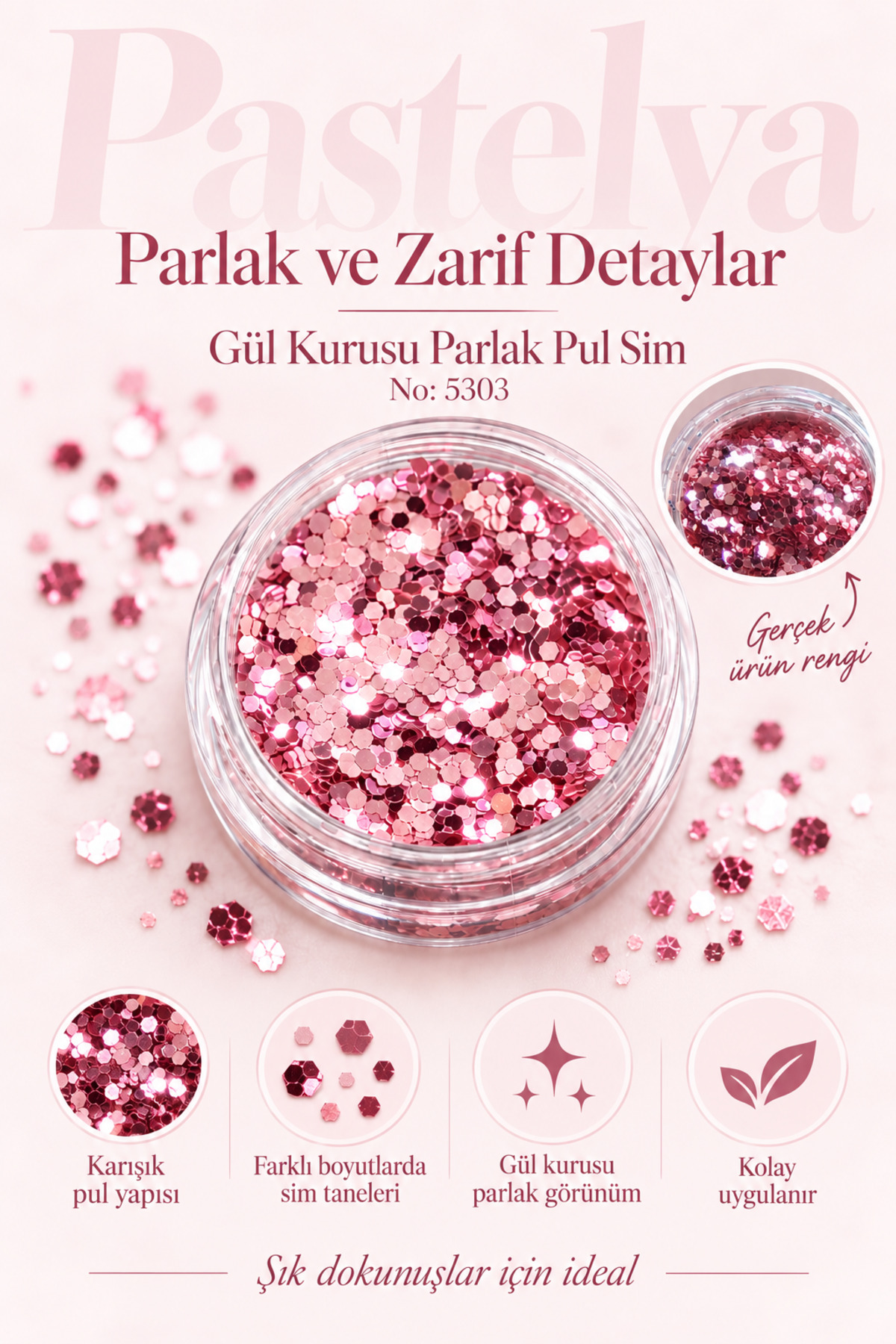 Karışık Pul Sim -5303 — صورتی — تصویر 2 از 4