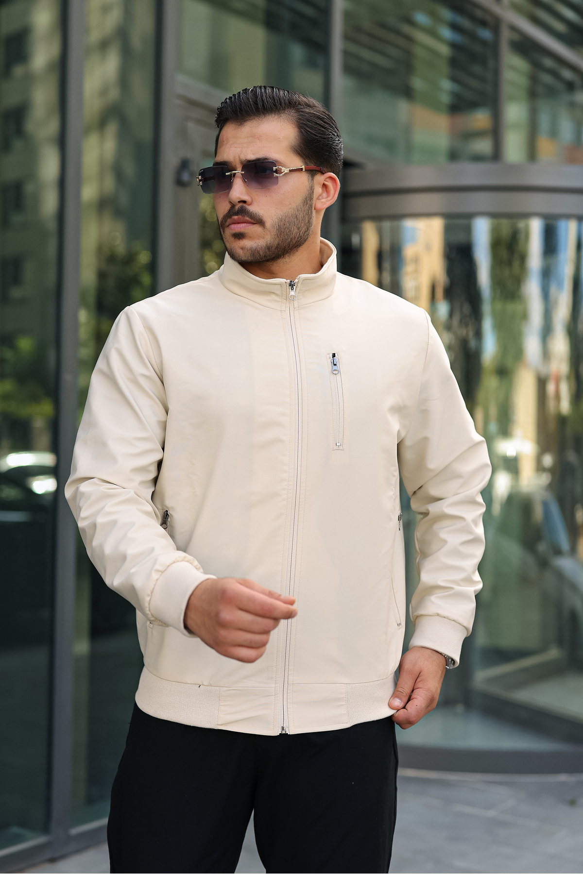 کاپشن مردانه فصلی URBAN 02 — بژ — تصویر 3 از 4