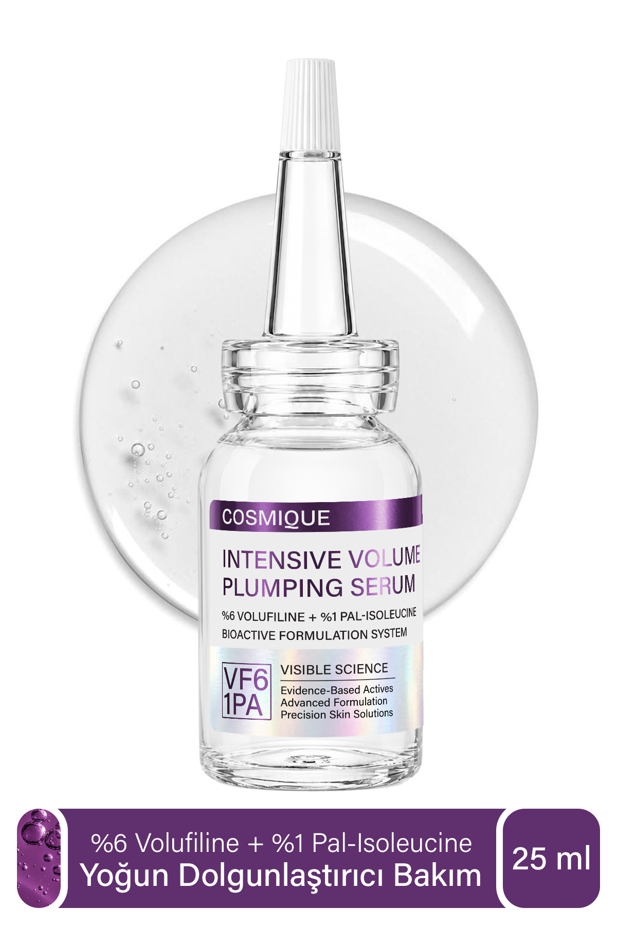 %6 Volufiline + %1 Pal-Isoleucine - Yoğun Dolgunlaştırıcı ve Hacim Bölgesel Cilt Bakım Serumu 25 ml — CSM003