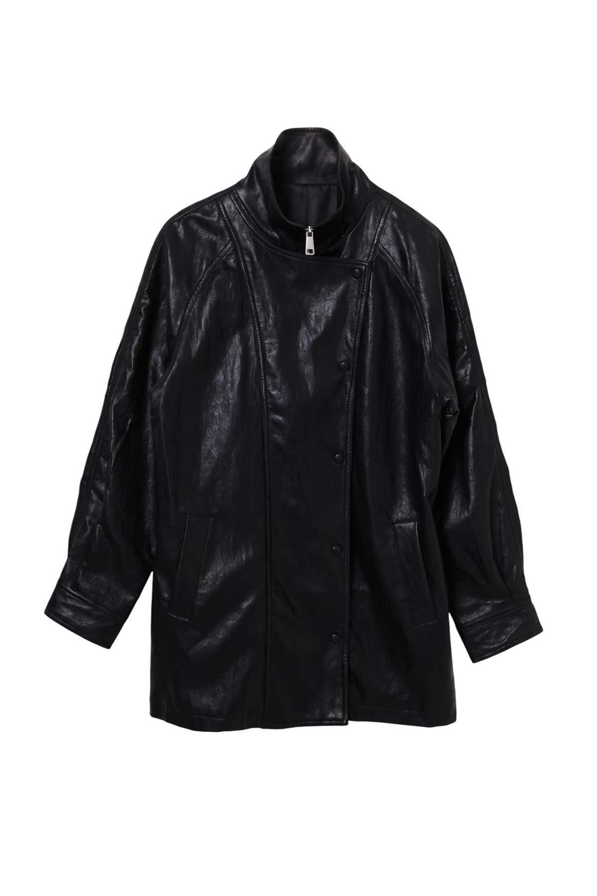 trendyolmilla-womens-black-plain-oversize-win