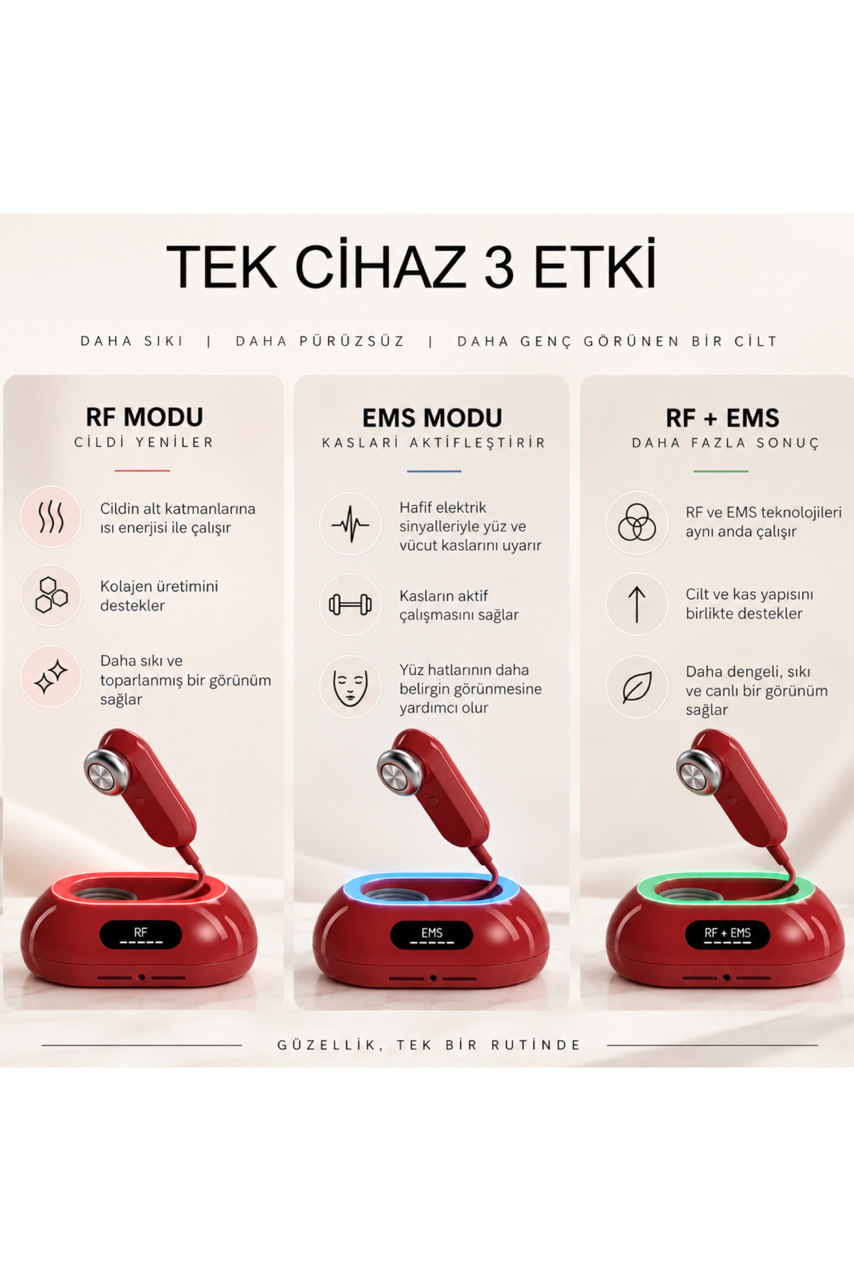 A07 Yeni Nesil RF Ems Cilt Sıkılaştırıcı Gıdı Sarkma Ve Germe Cilt Bakım Cihazı-Kesin Sonuç — قرمز TYCE0FD28EF986D08962BAD00 — تصویر 7 از 7