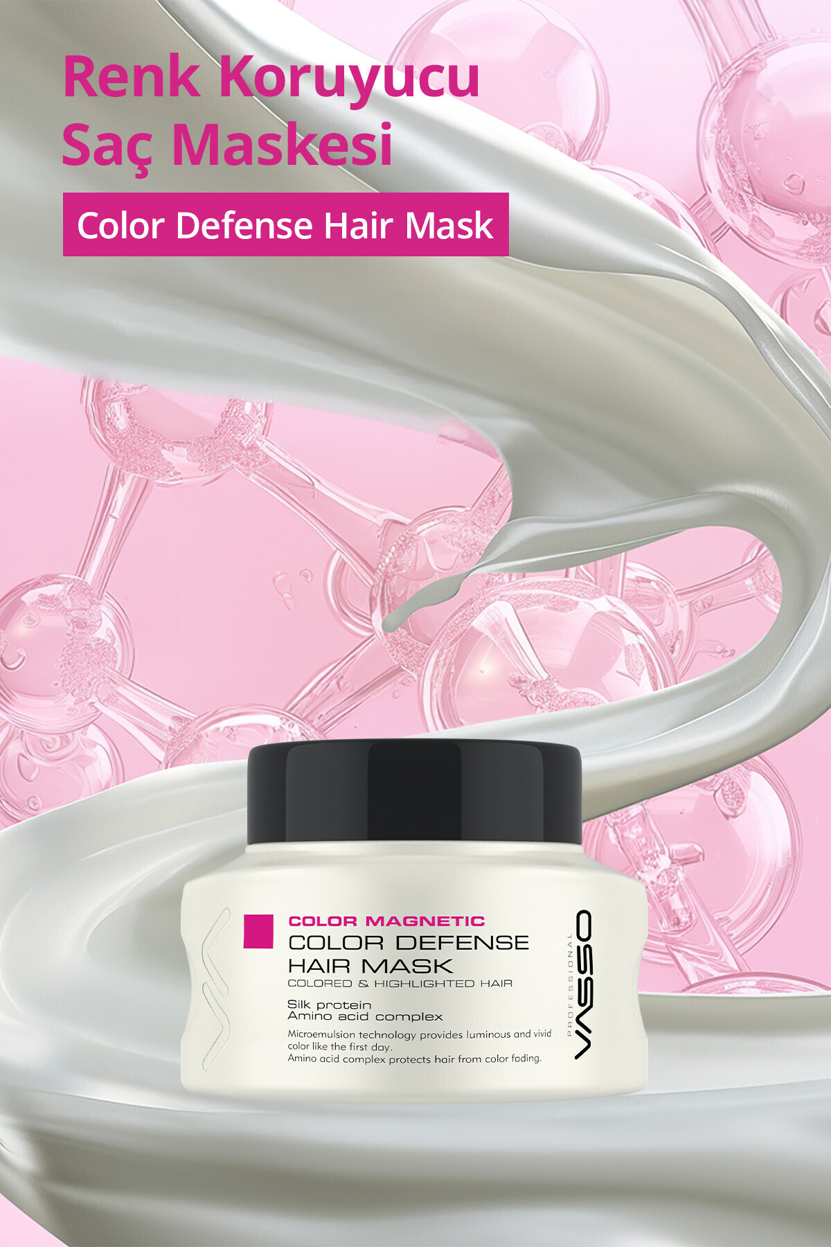Boyalı Saçlar Için Ipek Proteinli Renk Koruyucu Maske 150 ml — eyb8699216349151 — تصویر 2 از 8
